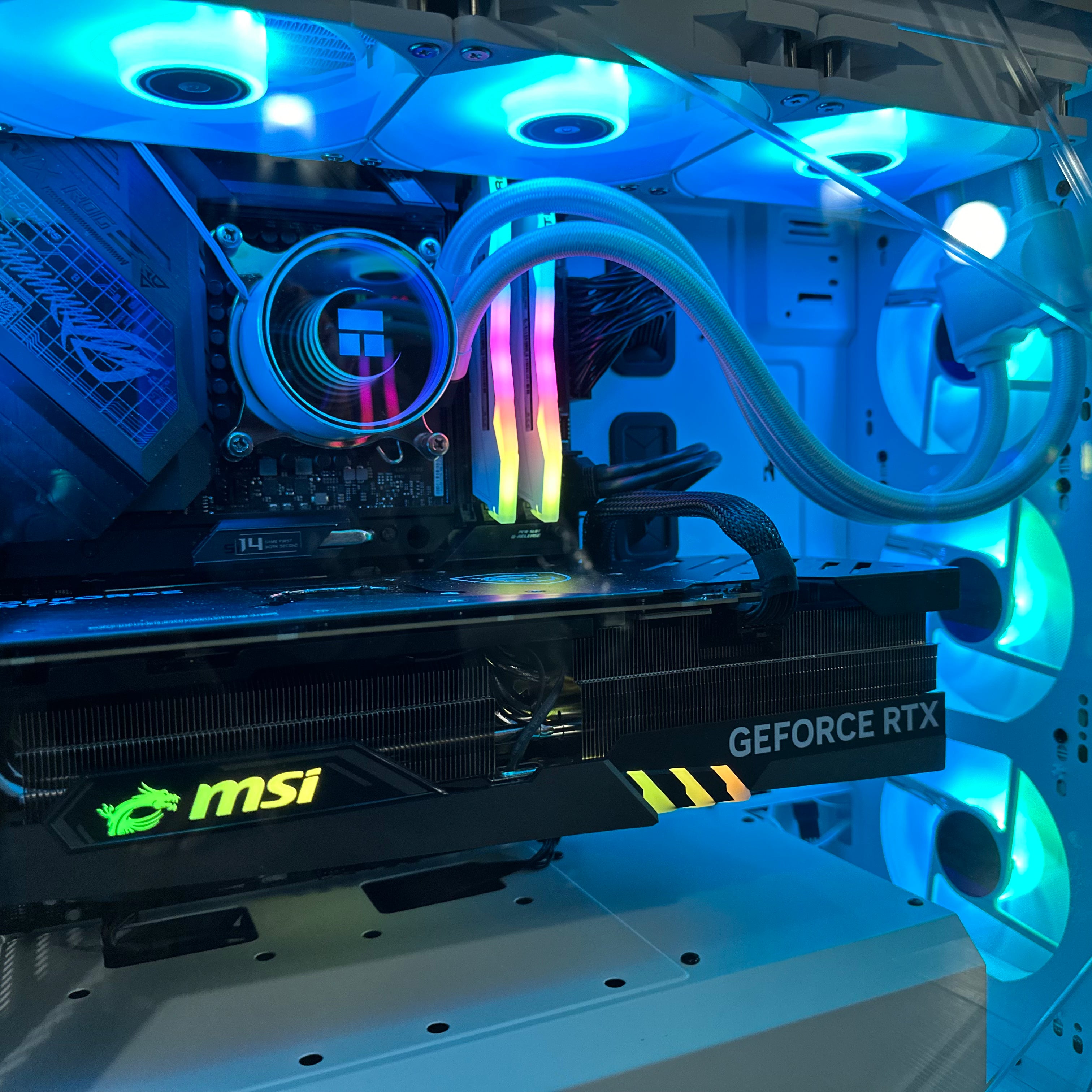 Top Tier Brand New High End 24-Core Gaming PC ASUS ROG, i9-13900KF, RTX 4090 24GB Options, 32GB 6400mhz DDR5 RAM, 2TB NVME SSD, WIFI + BT