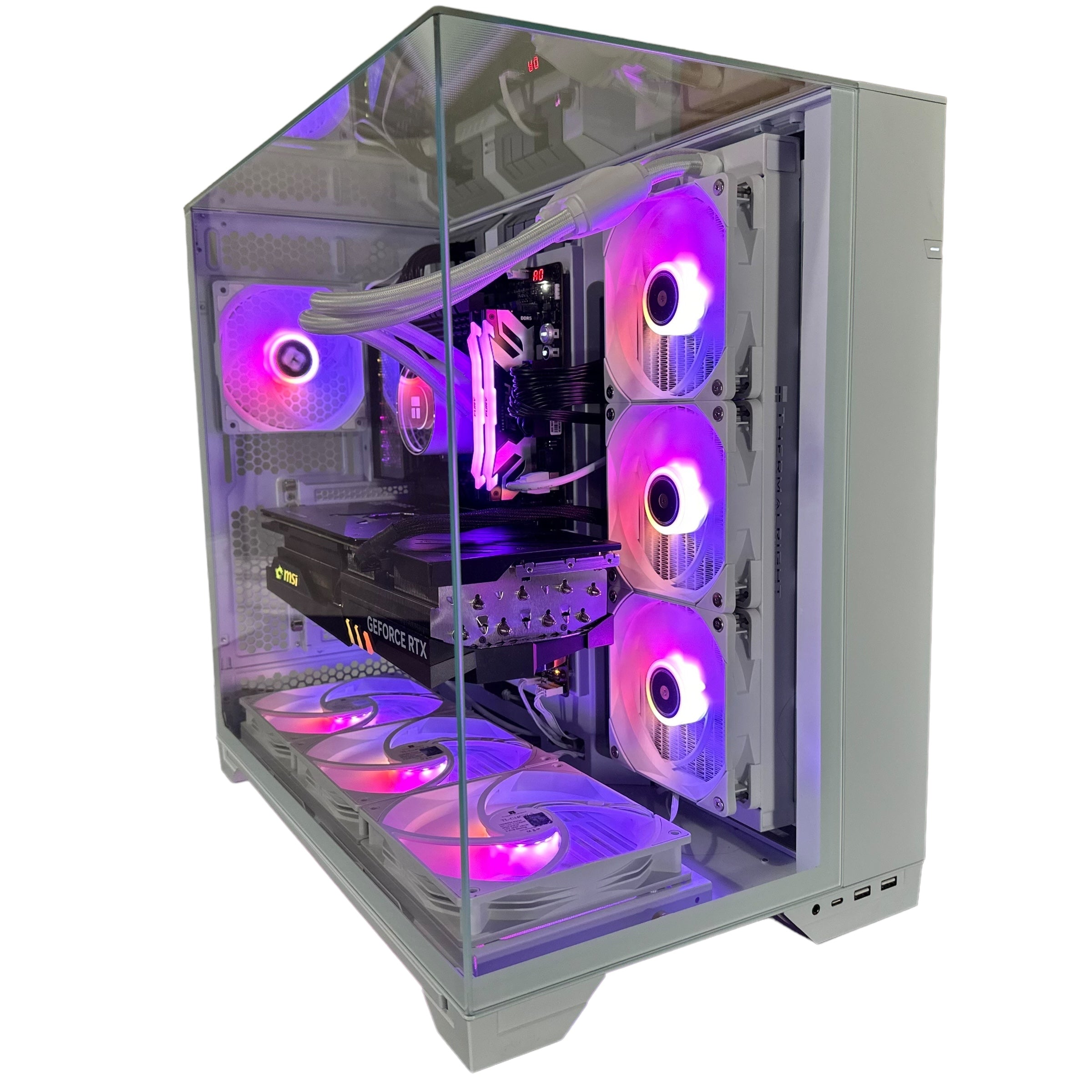 Top Tier Brand New High End 24-Core Gaming PC, ASUS ROG Maximus Hero, i9-14900K, RTX 4090 24GB, 64GB 6000mhz DDR5 RAM, 4TB NVME SSD, 8TB HDD (Options), WIFI + BT