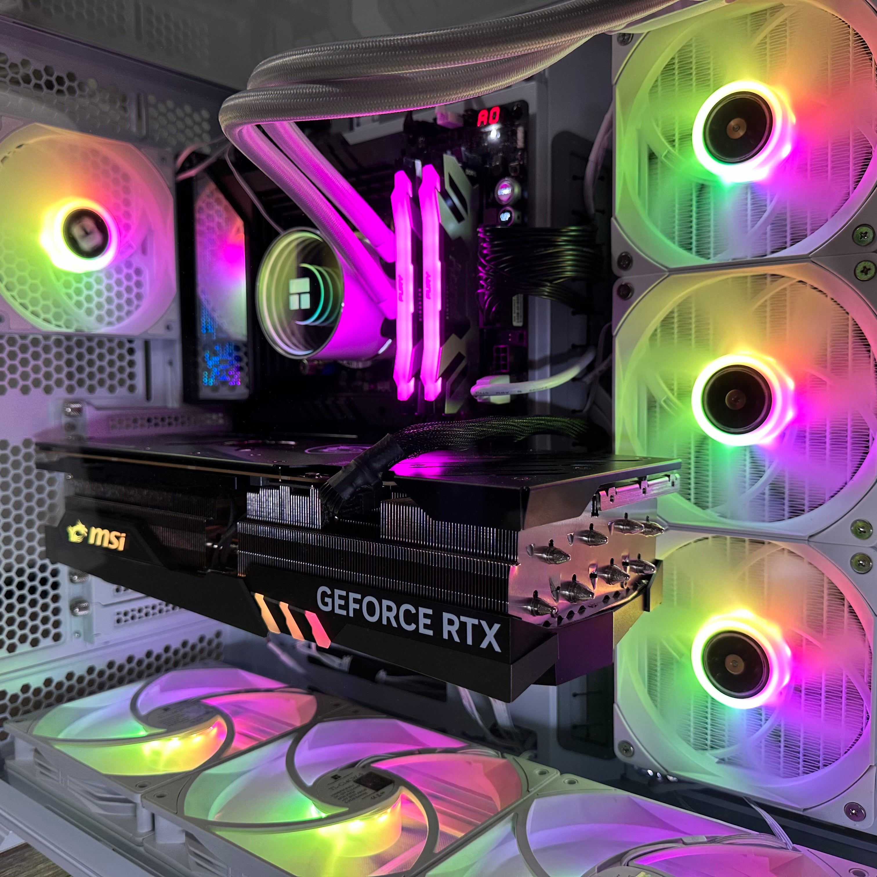 Top Tier Brand New High End 24-Core Gaming PC, ASUS ROG Maximus Hero, i9-14900K, RTX 4090 24GB, 64GB 6000mhz DDR5 RAM, 4TB NVME SSD, 8TB HDD (Options), WIFI + BT