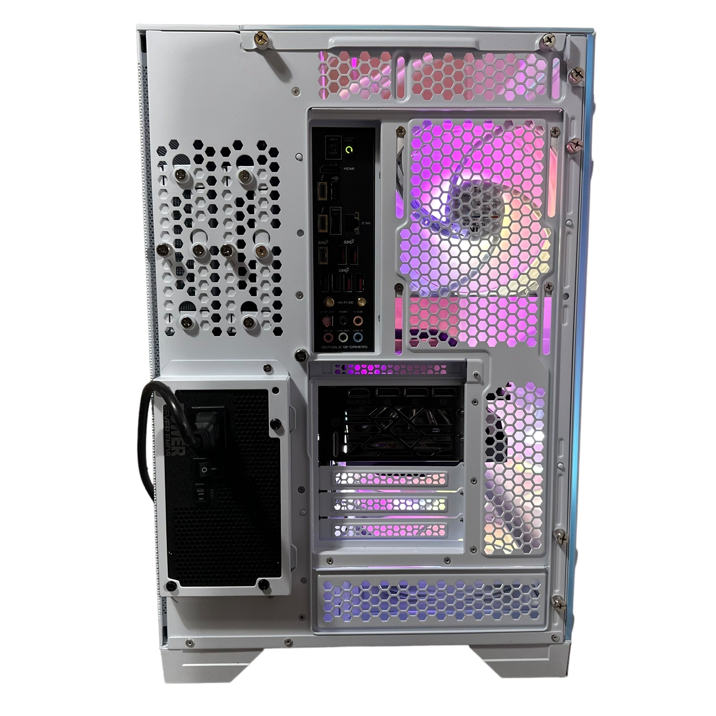 Top Tier Brand New High End 24-Core Gaming PC, ASUS ROG Maximus Hero, i9-14900K, RTX 4090 24GB, 64GB 6000mhz DDR5 RAM, 4TB NVME SSD, 8TB HDD (Options), WIFI + BT