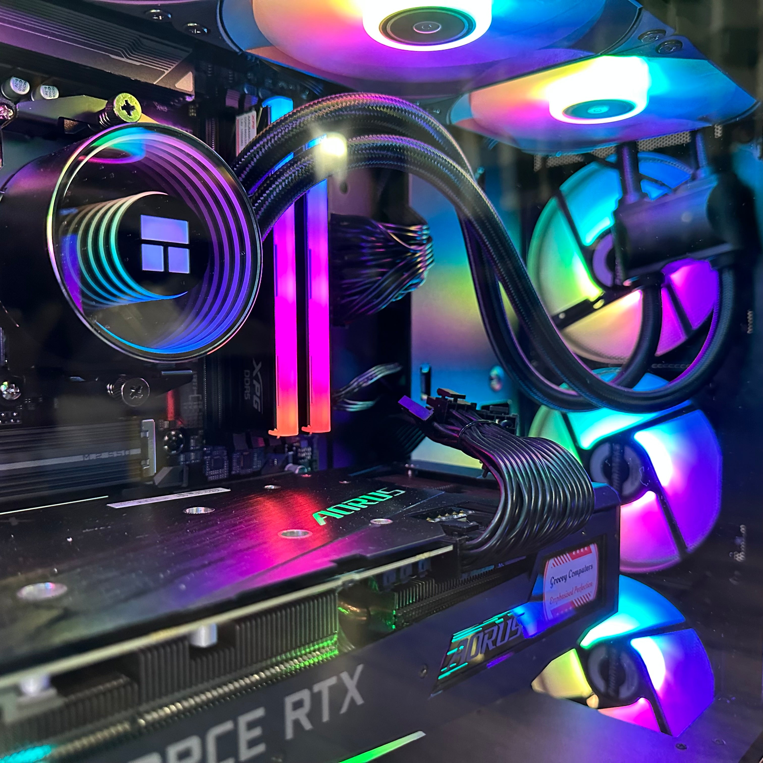 Brand New 12-Core High End Gaming PC, Aorus Ryzen 9 7900x, RTX 4070 / 4090 Options, 32GB 6400mhz DDR5 Ram, 2TB GEN 4 NVME SSD, WIFI + BT
