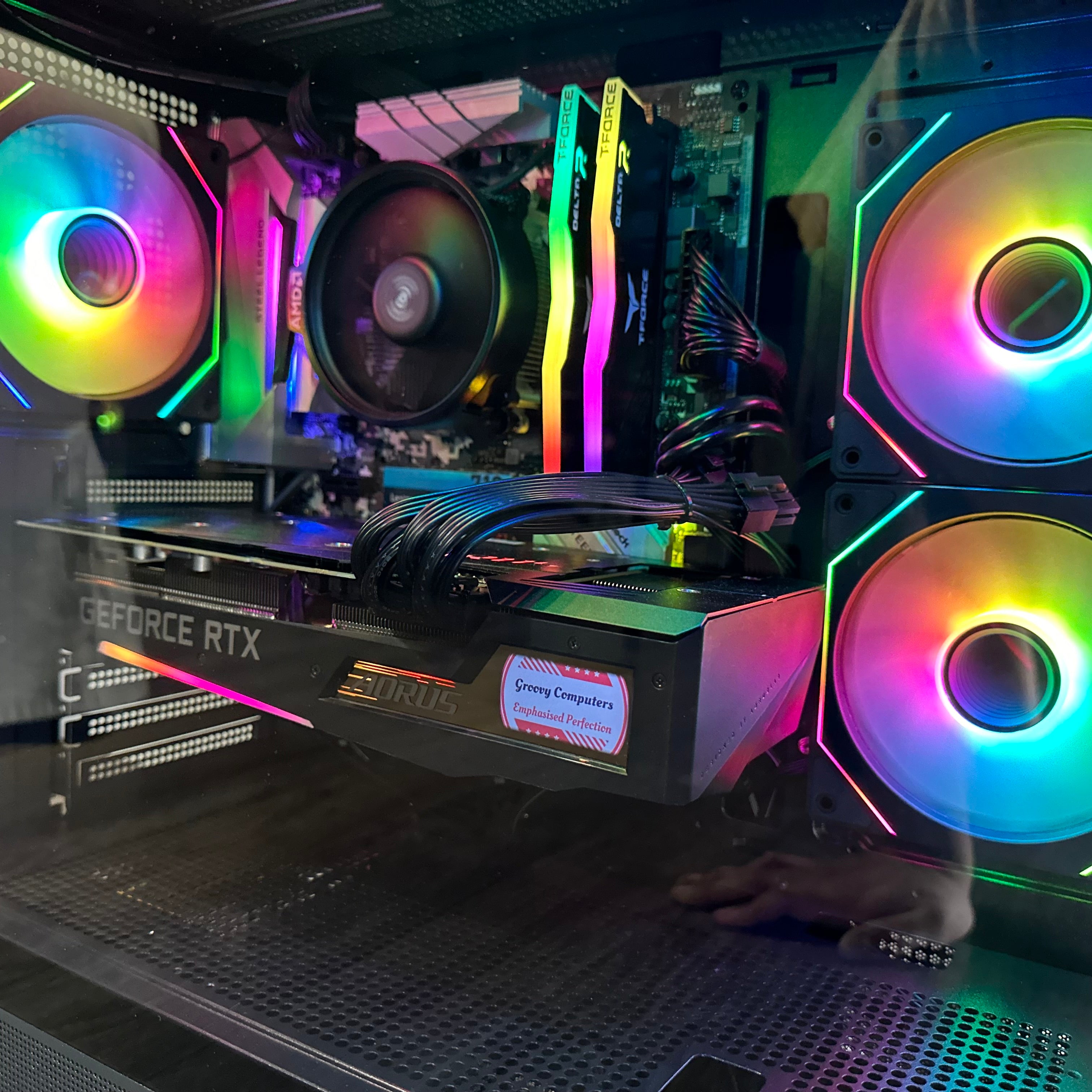 1080p Video Editing Ryzen 7 2700 Gaming PC | 8-Core | RX 6600 8GB | 16GB RAM | 1TB SSD | STEEL LEGEND™ | Brand New