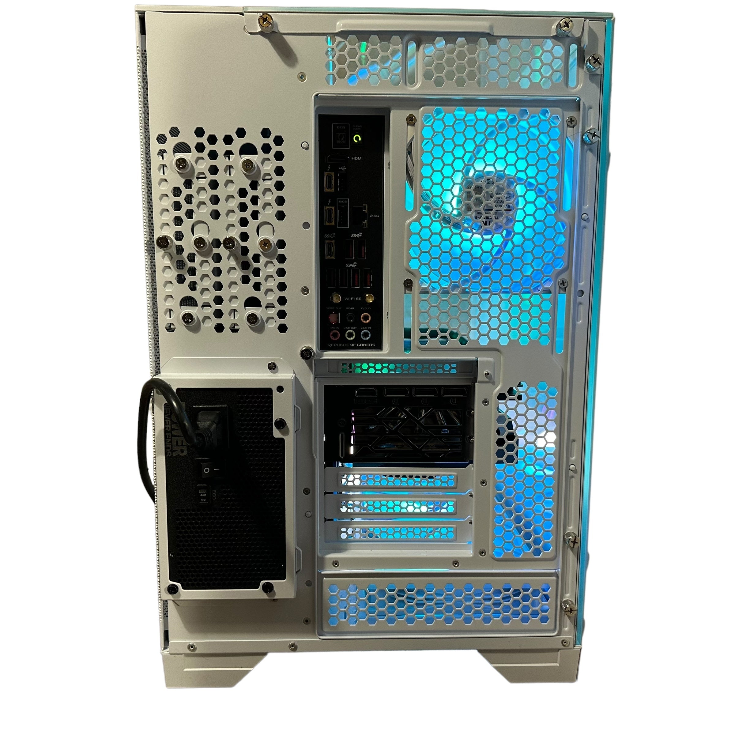 Top Tier Brand New High End 24-Core Gaming PC, ASUS ROG Maximus Hero, i9-14900K, RTX 4090 24GB, 64GB 6000mhz DDR5 RAM, 4TB NVME SSD, 8TB HDD (Options), WIFI + BT