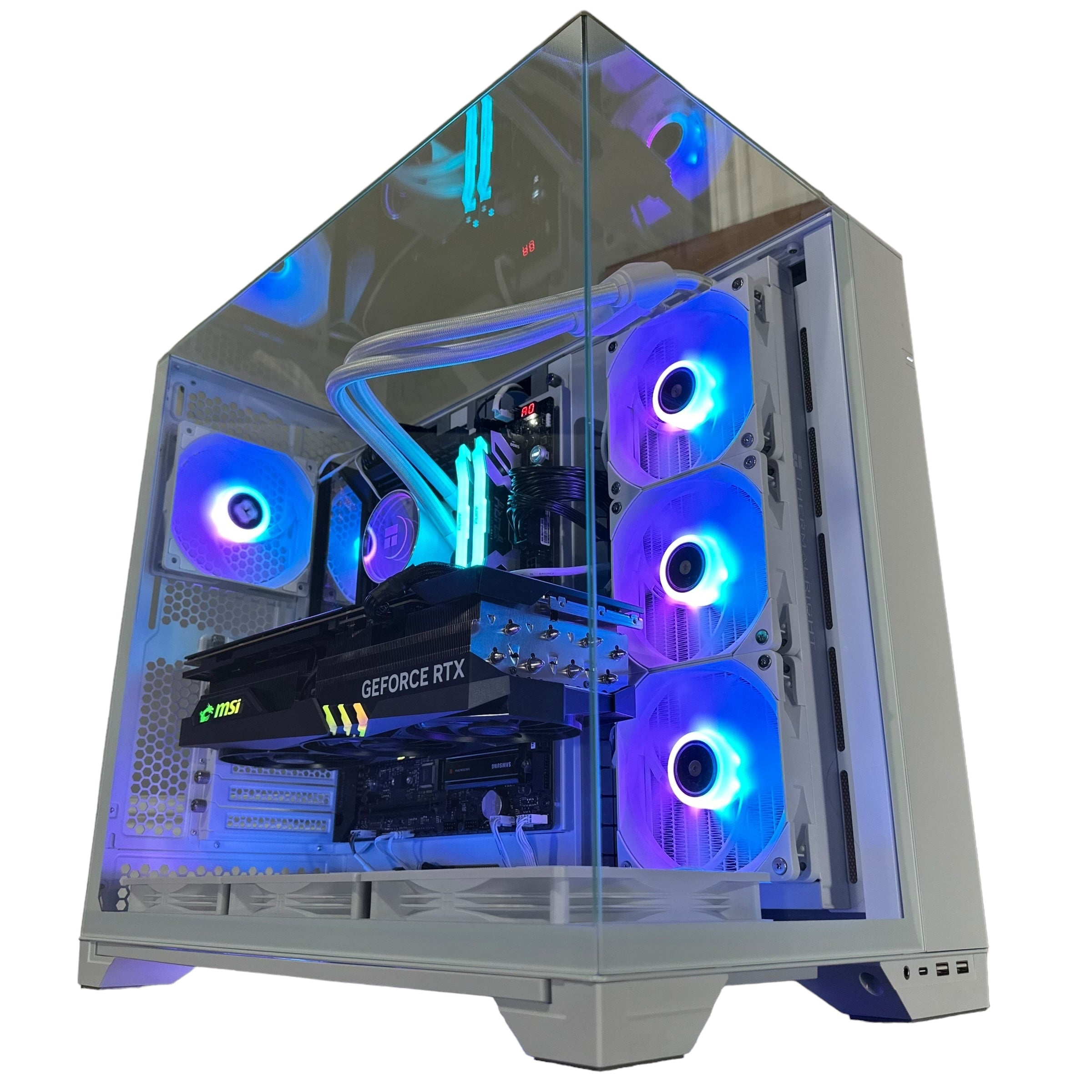 Top Tier Brand New High End 24-Core Gaming PC, ASUS ROG Maximus Hero, i9-14900K, RTX 4090 24GB, 64GB 6000mhz DDR5 RAM, 4TB NVME SSD, 8TB HDD (Options), WIFI + BT