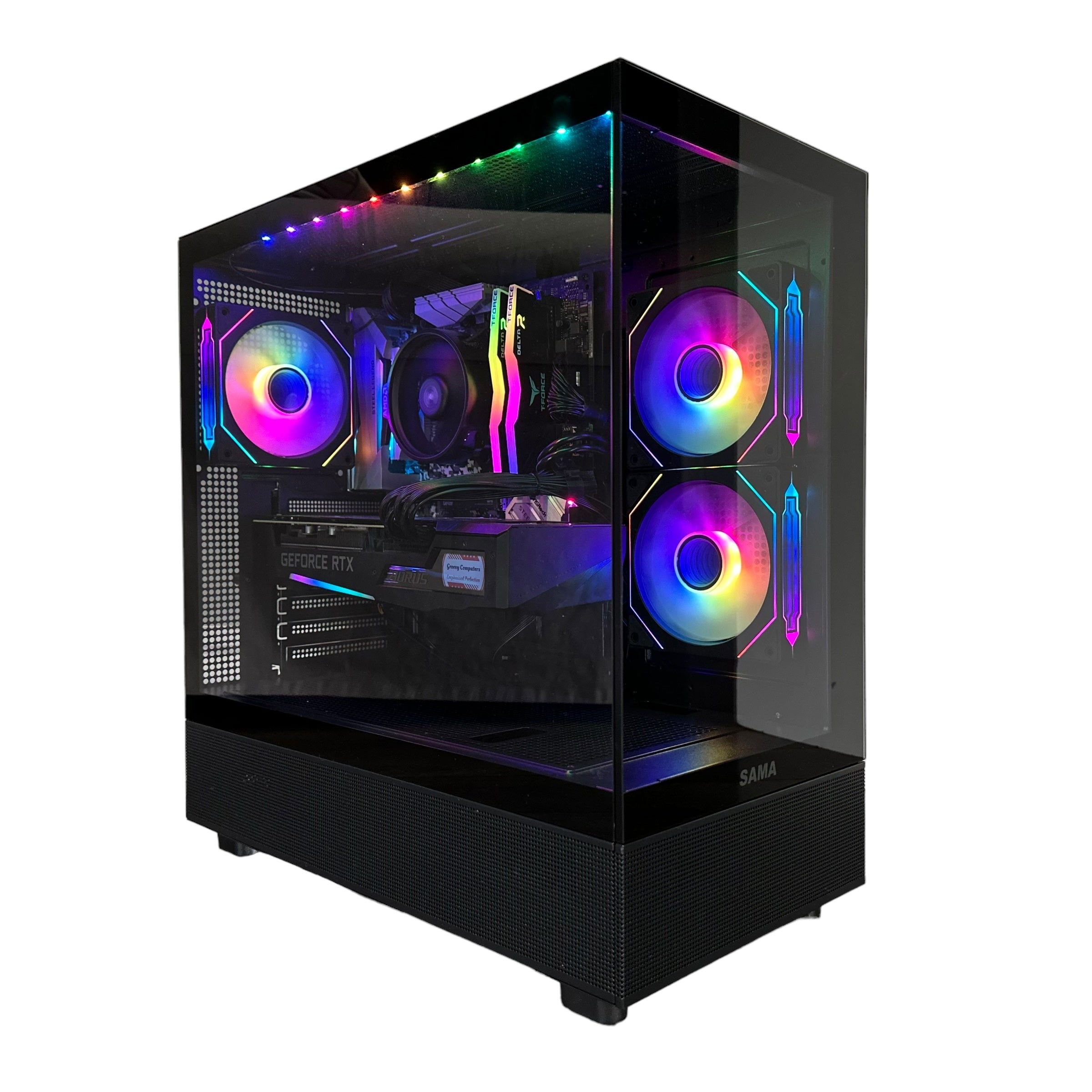 Ryzen 7 2700 Gaming PC | 8-Core | RTX 20/30/40 Series Options | 16GB RAM | 1TB SSD | STEEL LEGEND™ | Brand New - Groovy Computers