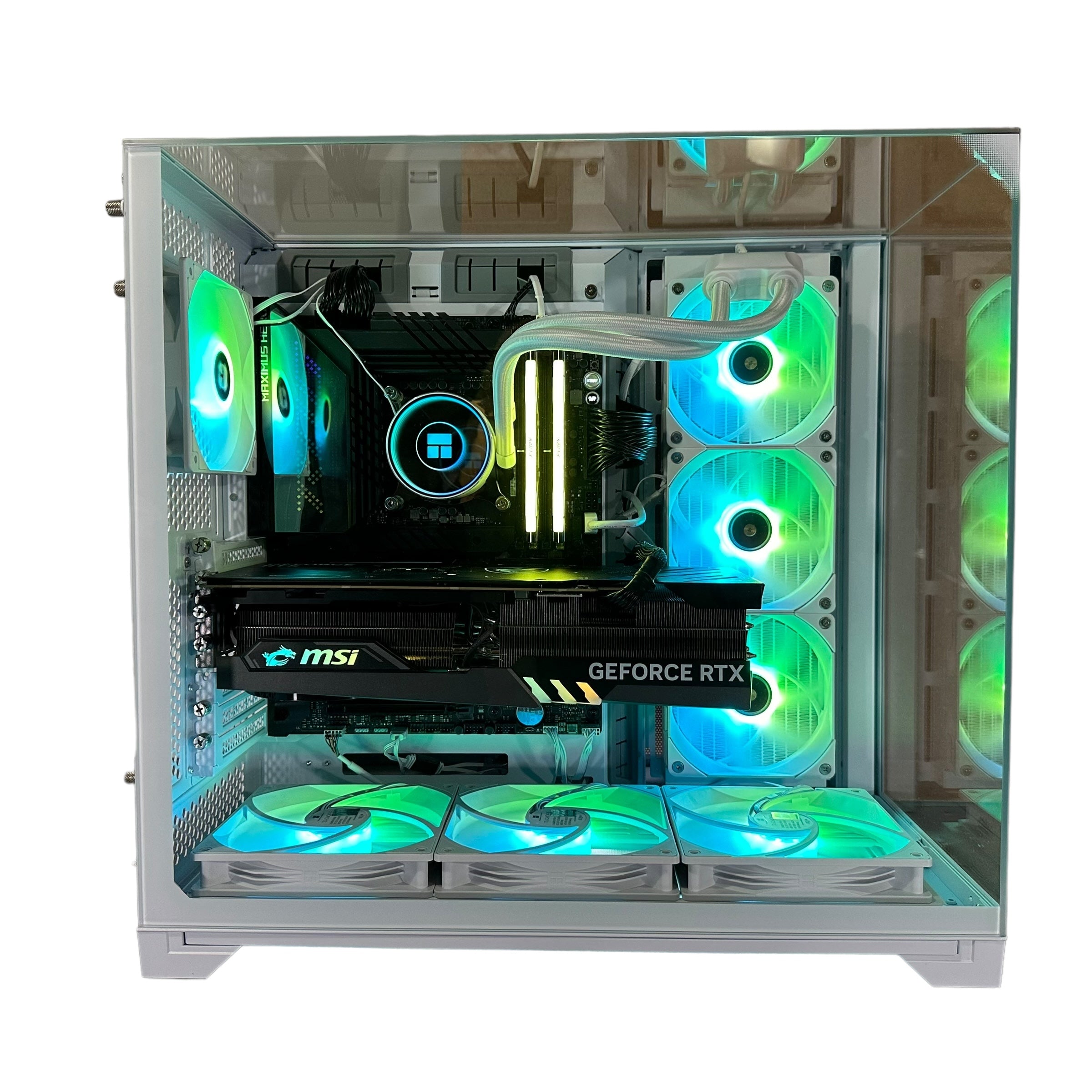 Top Tier Brand New High End 24-Core Gaming PC, ASUS ROG Maximus Hero, i9-14900K, RTX 4090 24GB, 64GB 6000mhz DDR5 RAM, 4TB NVME SSD, 8TB HDD (Options), WIFI + BT