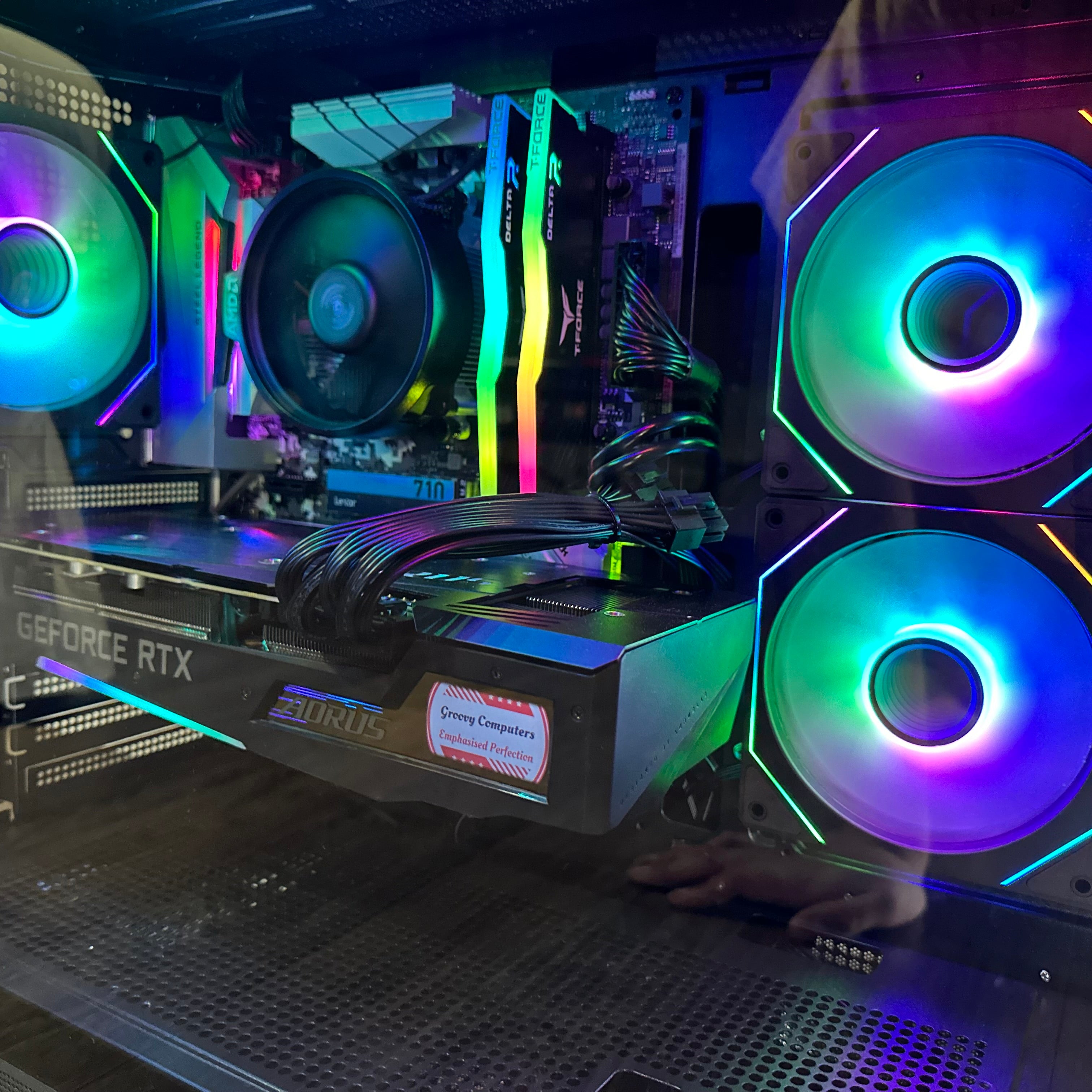 Ryzen 7 2700 Gaming PC | 8-Core | RTX 20/30/40 Series Options | 16GB RAM | 1TB SSD | STEEL LEGEND™ | Brand New - Groovy Computers