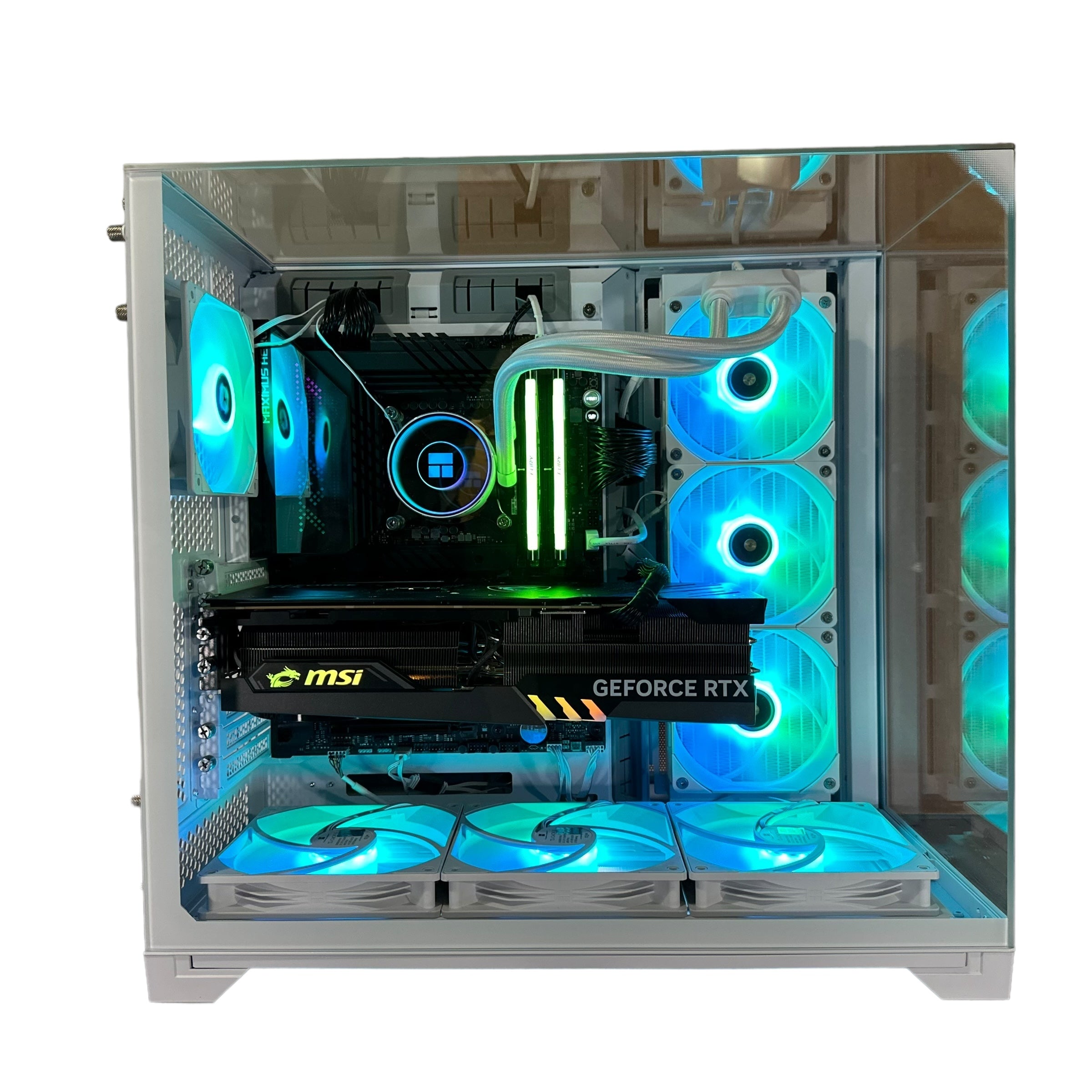 Top Tier Brand New High End 24-Core Gaming PC, ASUS ROG Maximus Hero, i9-14900K, RTX 4090 24GB, 64GB 6000mhz DDR5 RAM, 4TB NVME SSD, 8TB HDD (Options), WIFI + BT