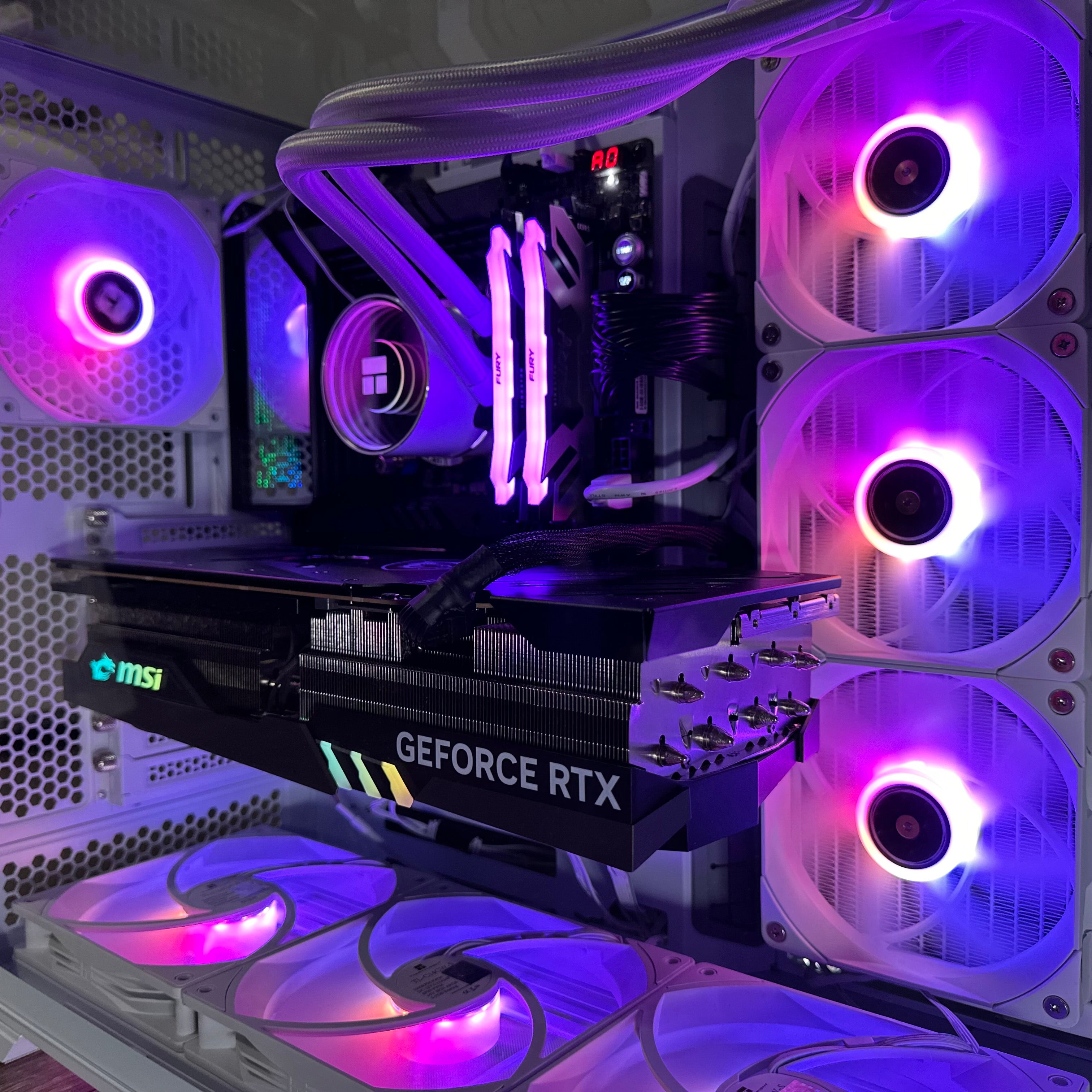 Top Tier Brand New High End 24-Core Gaming PC, ASUS ROG Maximus Hero, i9-14900K, RTX 4090 24GB, 64GB 6000mhz DDR5 RAM, 4TB NVME SSD, 8TB HDD (Options), WIFI + BT