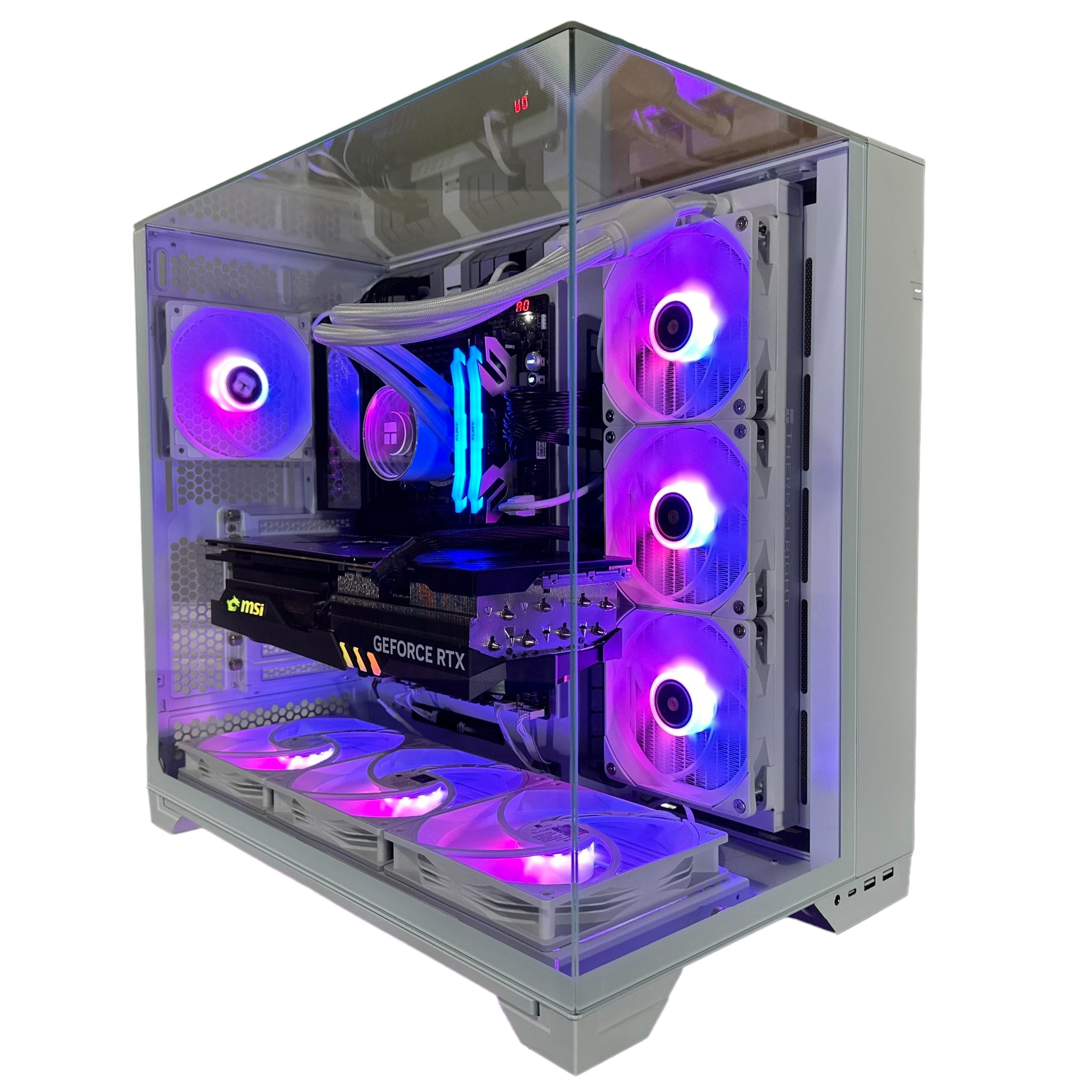 Top Tier Brand New High End 24-Core Gaming PC, ASUS ROG Maximus Hero, i9-14900K, RTX 4090 24GB, 64GB 6000mhz DDR5 RAM, 4TB NVME SSD, 8TB HDD (Options), WIFI + BT