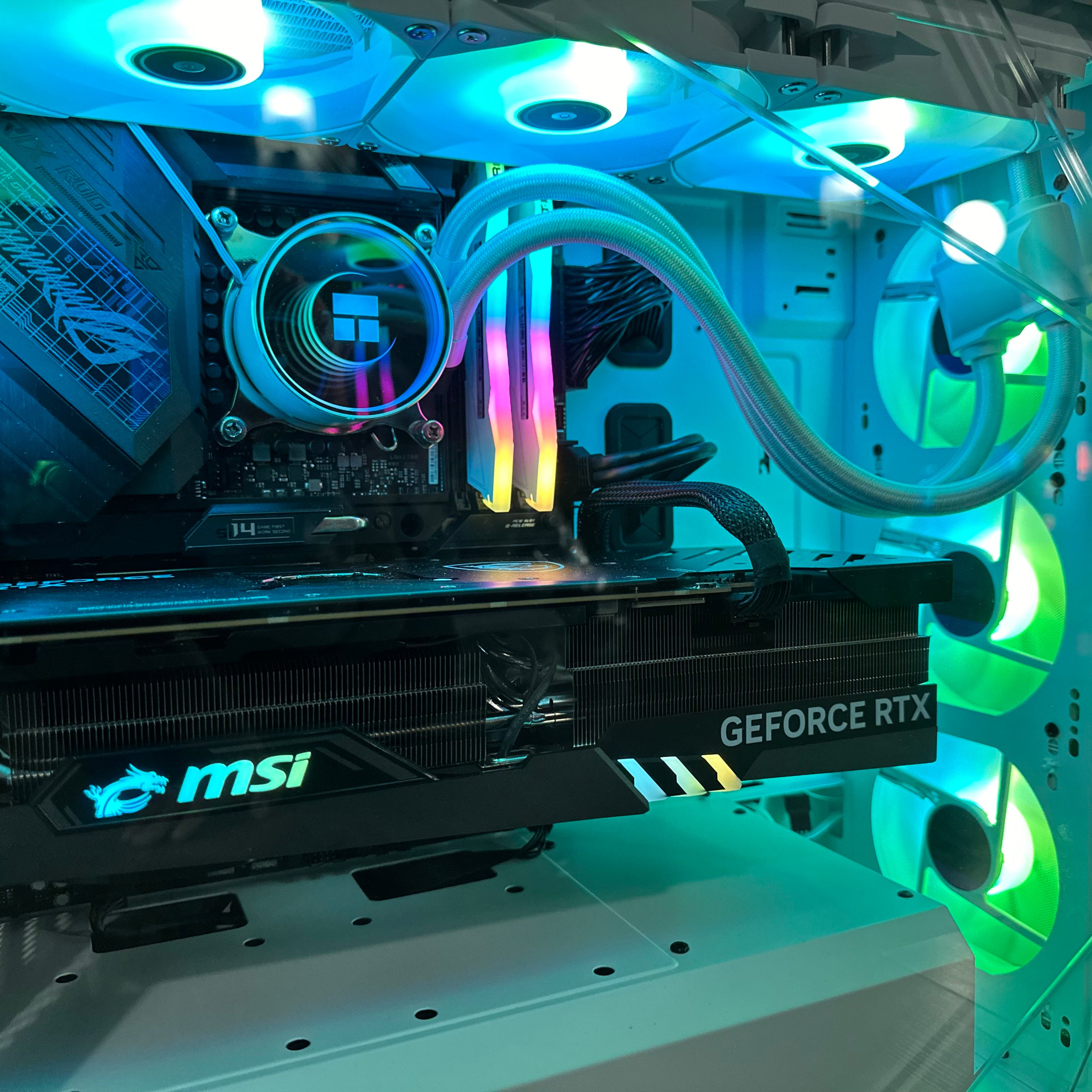 Top Tier Brand New High End 24-Core Gaming PC ASUS ROG, i9-13900KF, RTX 4090 24GB Options, 32GB 6400mhz DDR5 RAM, 2TB NVME SSD, WIFI + BT