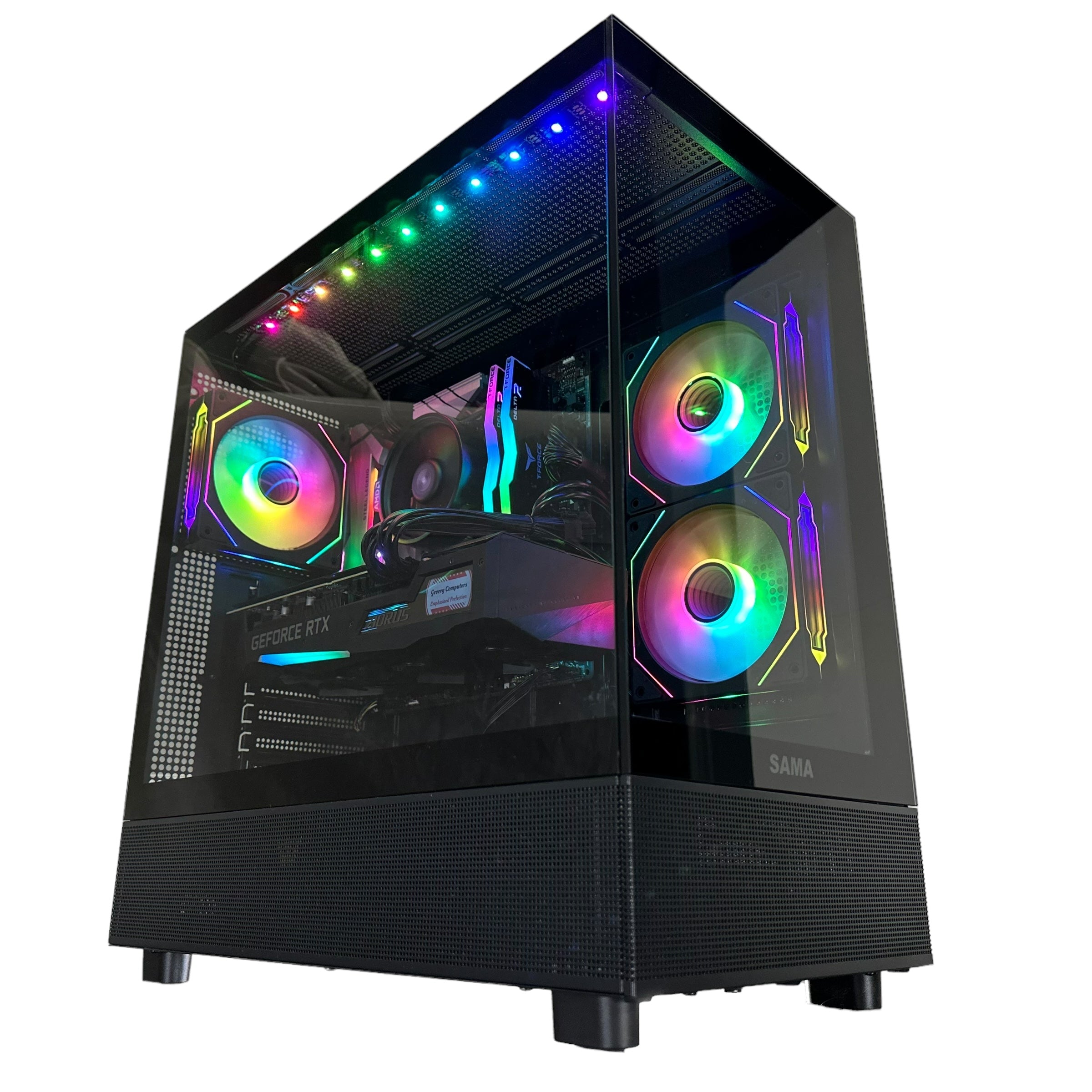 Ryzen 7 2700 Gaming PC | 8-Core | RTX 20/30/40 Series Options | 16GB RAM | 1TB SSD | STEEL LEGEND™ | Brand New - Groovy Computers