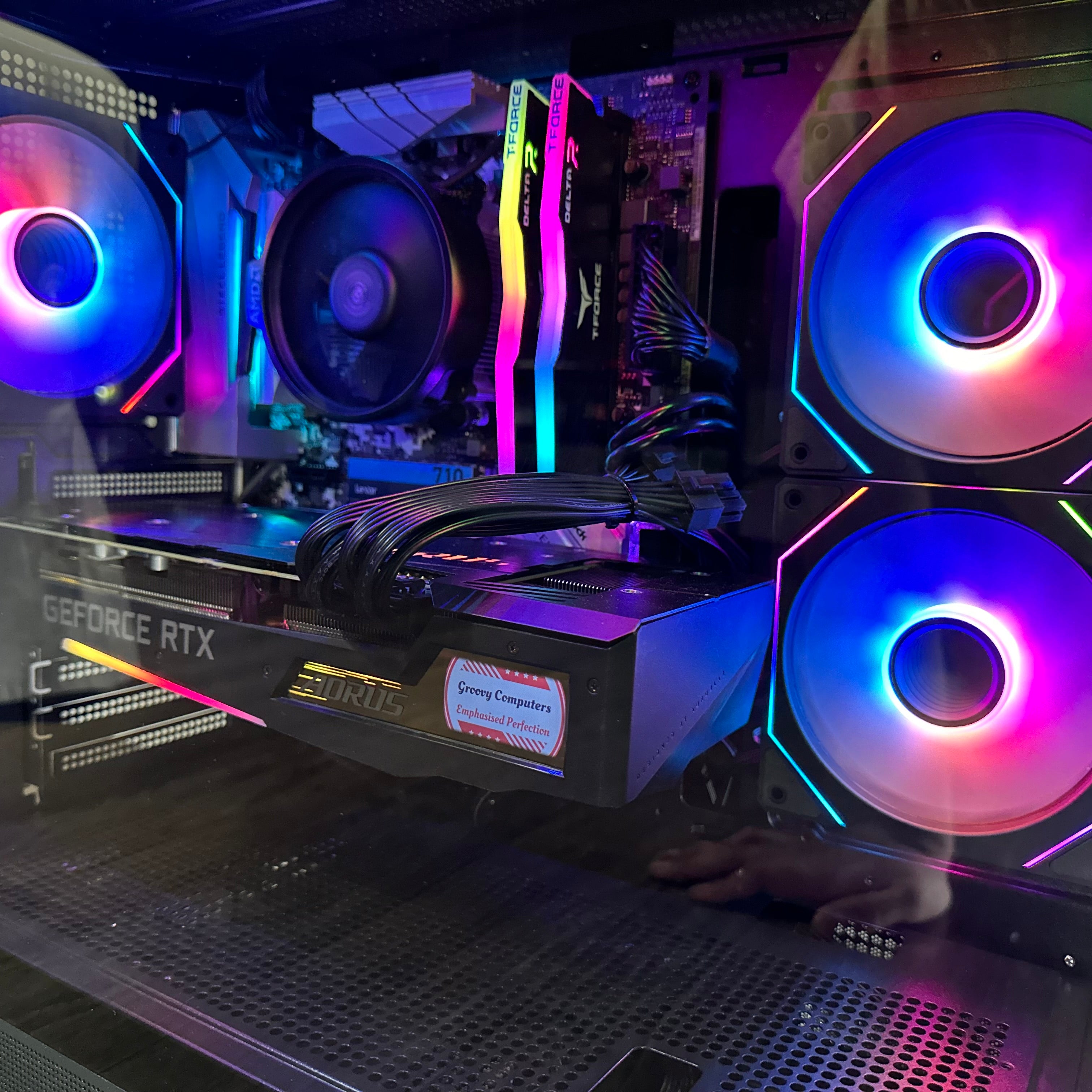 1080p Video Editing Ryzen 7 2700 Gaming PC | 8-Core | RX 6600 8GB | 16GB RAM | 1TB SSD | STEEL LEGEND™ | Brand New