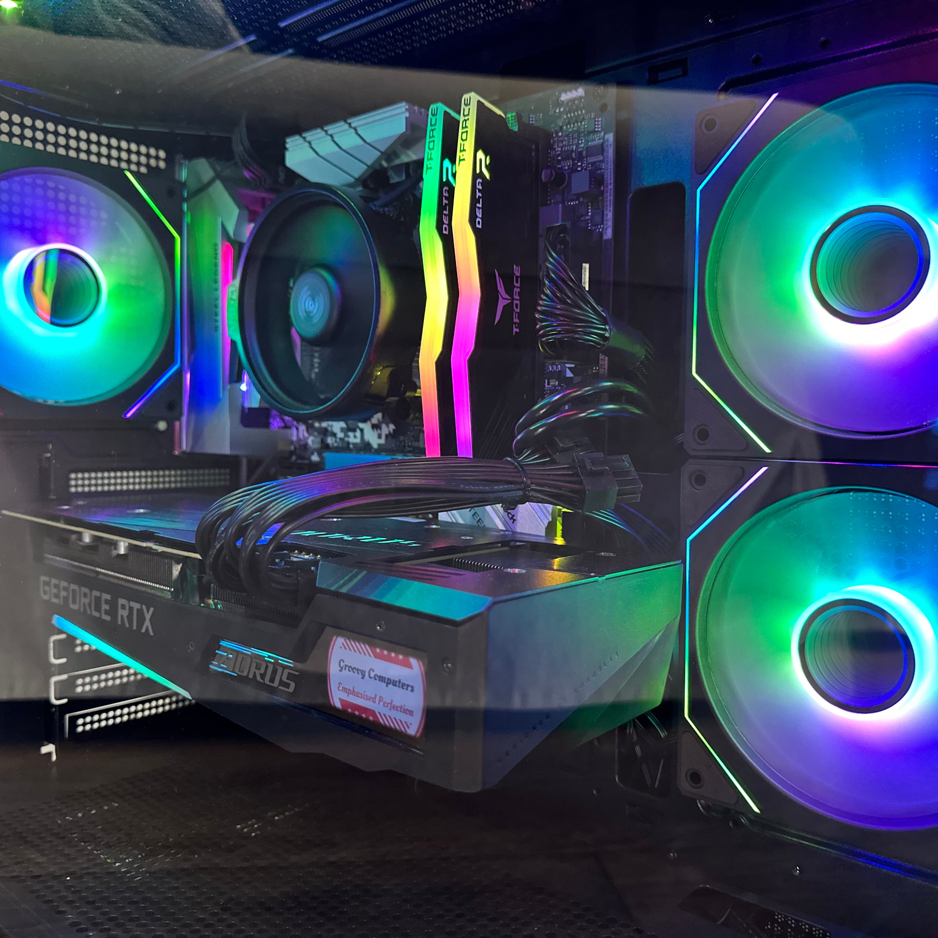 1080p Video Editing Ryzen 7 2700 Gaming PC | 8-Core | RX 6600 8GB | 16GB RAM | 1TB SSD | STEEL LEGEND™ | Brand New