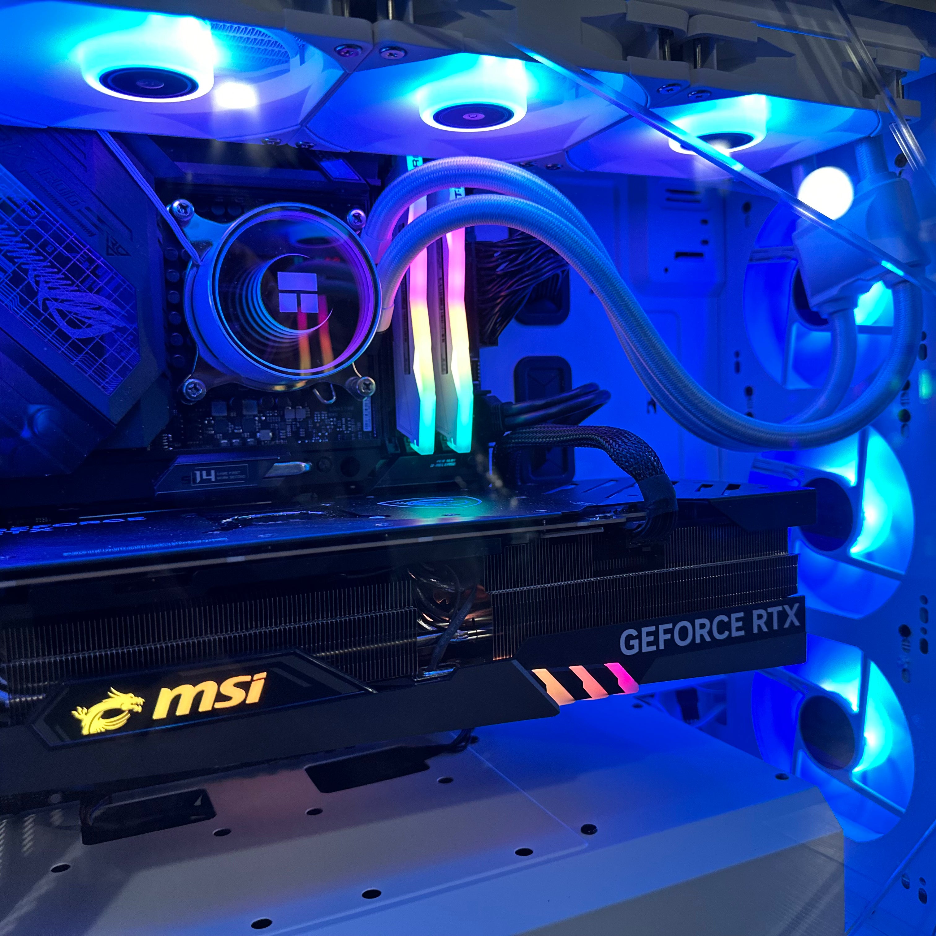 Top Tier Brand New High End 24-Core Gaming PC ASUS ROG, i9-13900KF, RTX 4090 24GB Options, 32GB 6400mhz DDR5 RAM, 2TB NVME SSD, WIFI + BT
