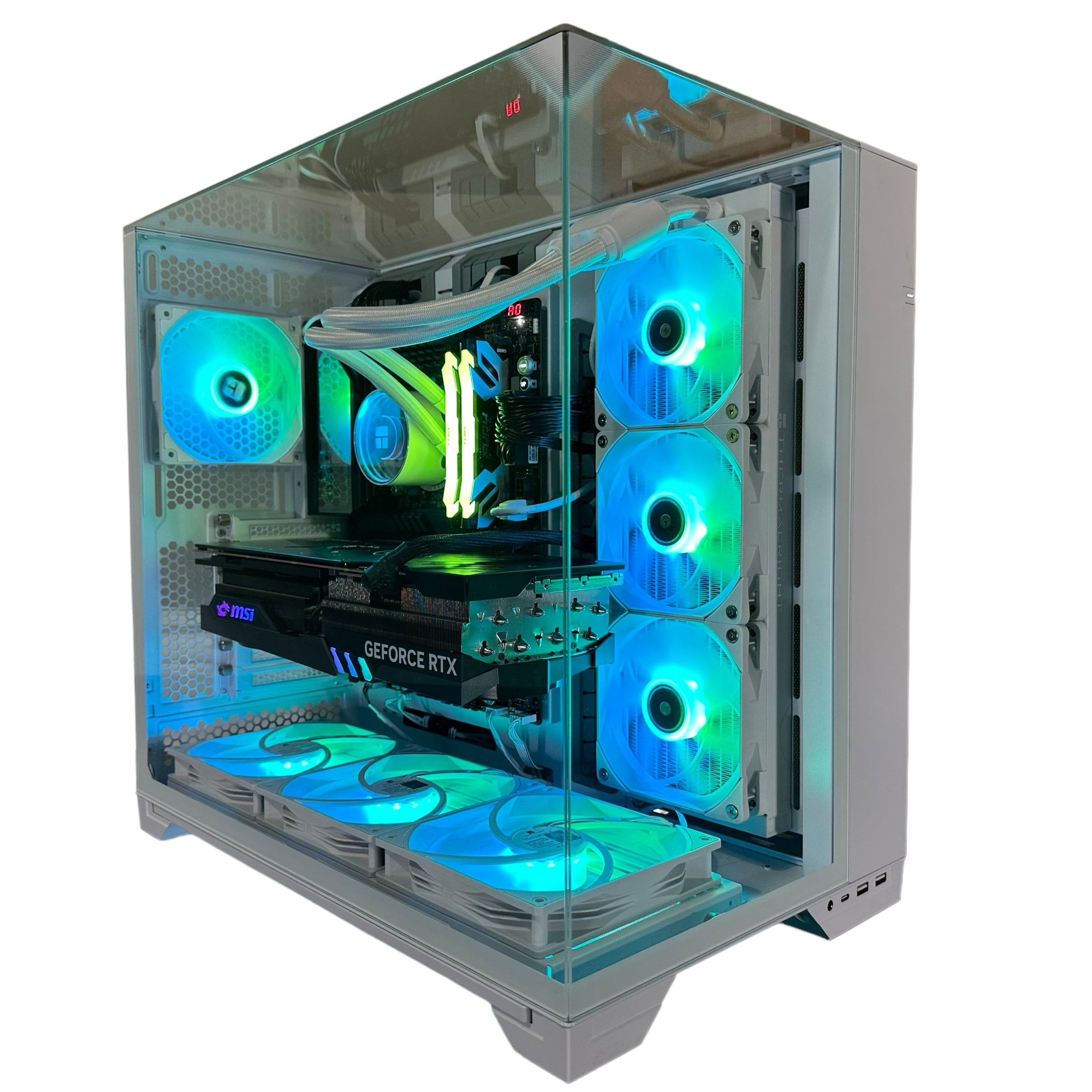 Top Tier Brand New High End 24-Core Gaming PC, ASUS ROG Maximus Hero, i9-14900K, RTX 4090 24GB, 64GB 6000mhz DDR5 RAM, 4TB NVME SSD, 8TB HDD (Options), WIFI + BT