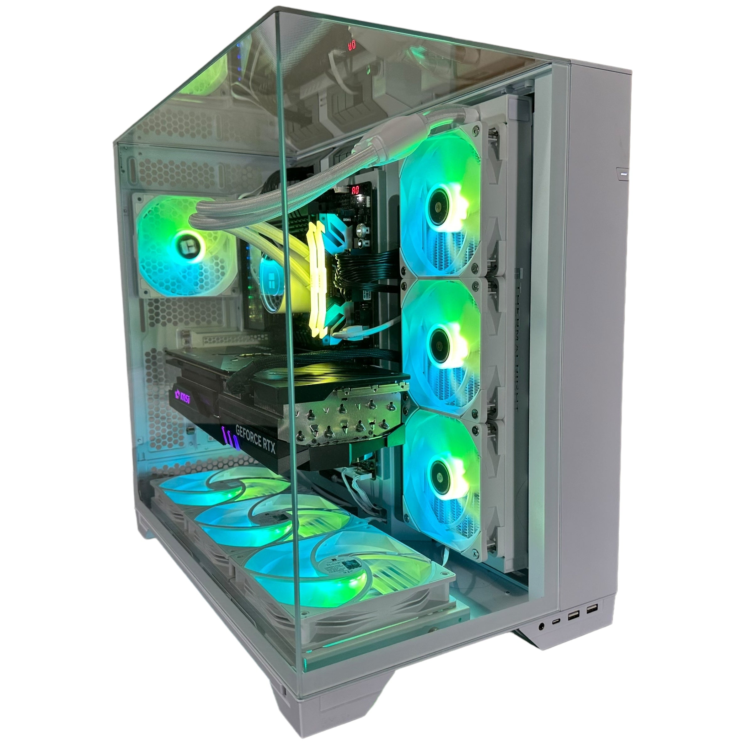 Top Tier Brand New High End 24-Core Gaming PC, ASUS ROG Maximus Hero, i9-14900K, RTX 4090 24GB, 64GB 6000mhz DDR5 RAM, 4TB NVME SSD, 8TB HDD (Options), WIFI + BT