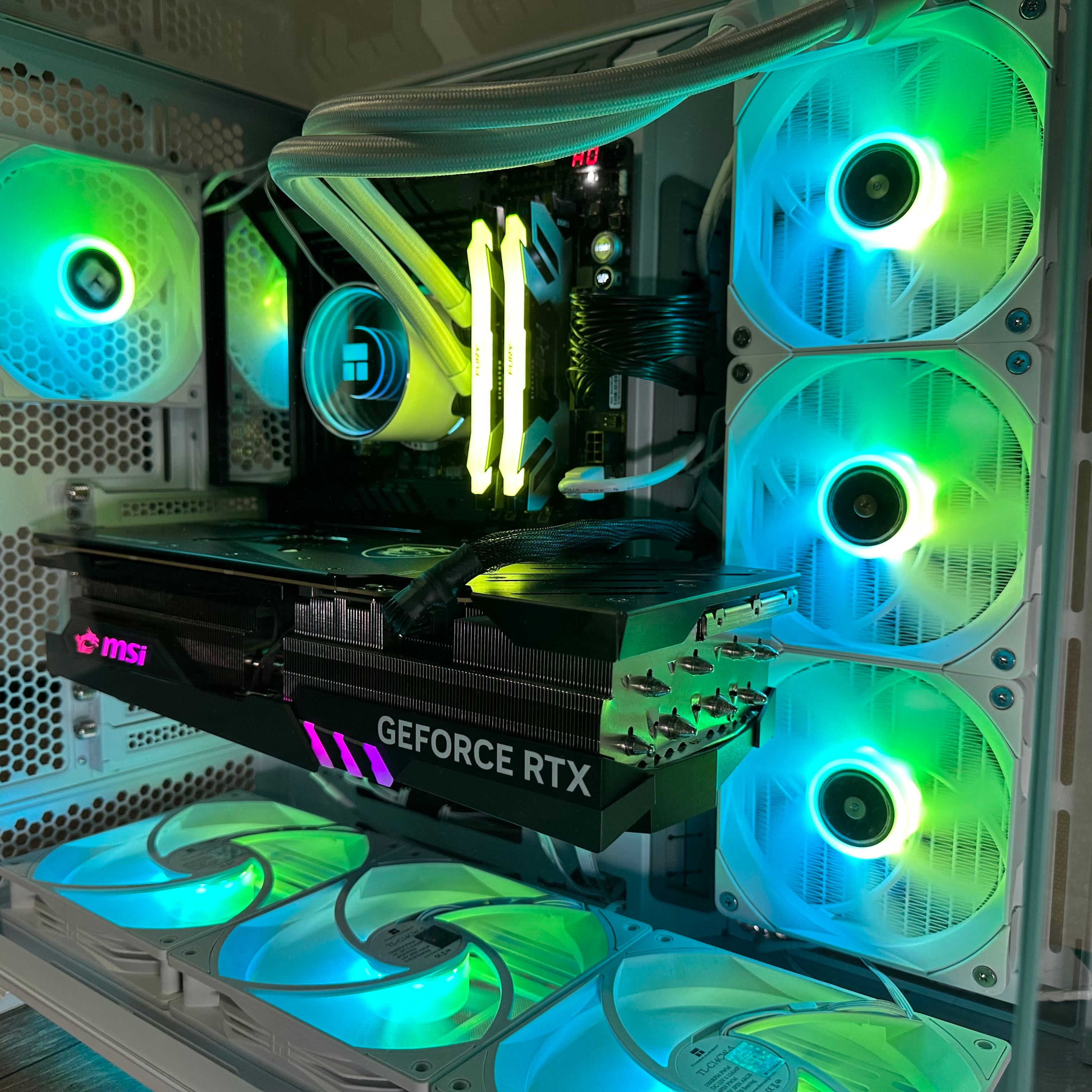 Top Tier Brand New High End 24-Core Gaming PC, ASUS ROG Maximus Hero, i9-14900K, RTX 4090 24GB, 64GB 6000mhz DDR5 RAM, 4TB NVME SSD, 8TB HDD (Options), WIFI + BT
