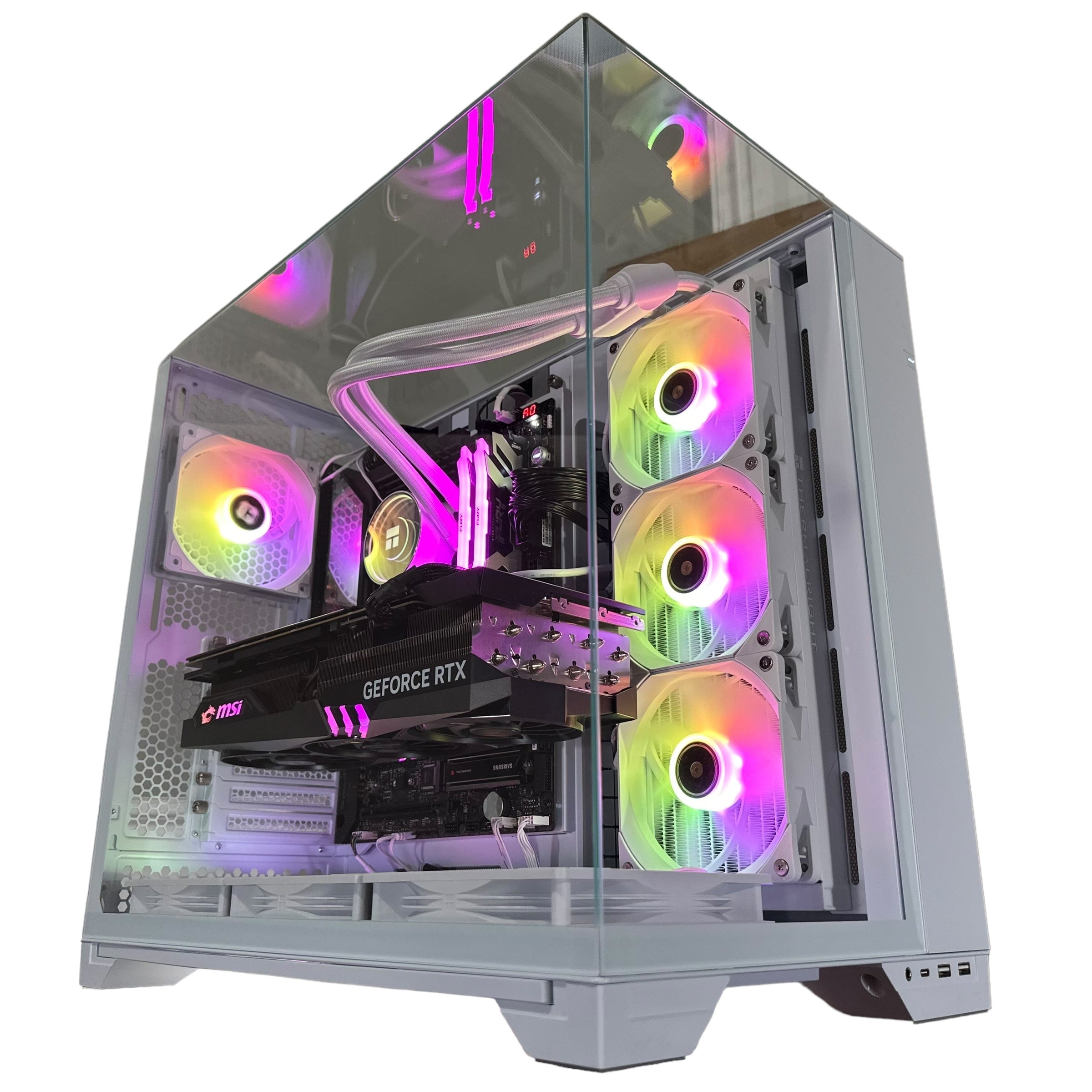 Top Tier Brand New High End 24-Core Gaming PC, ASUS ROG Maximus Hero, i9-14900K, RTX 4090 24GB, 64GB 6000mhz DDR5 RAM, 4TB NVME SSD, 8TB HDD (Options), WIFI + BT