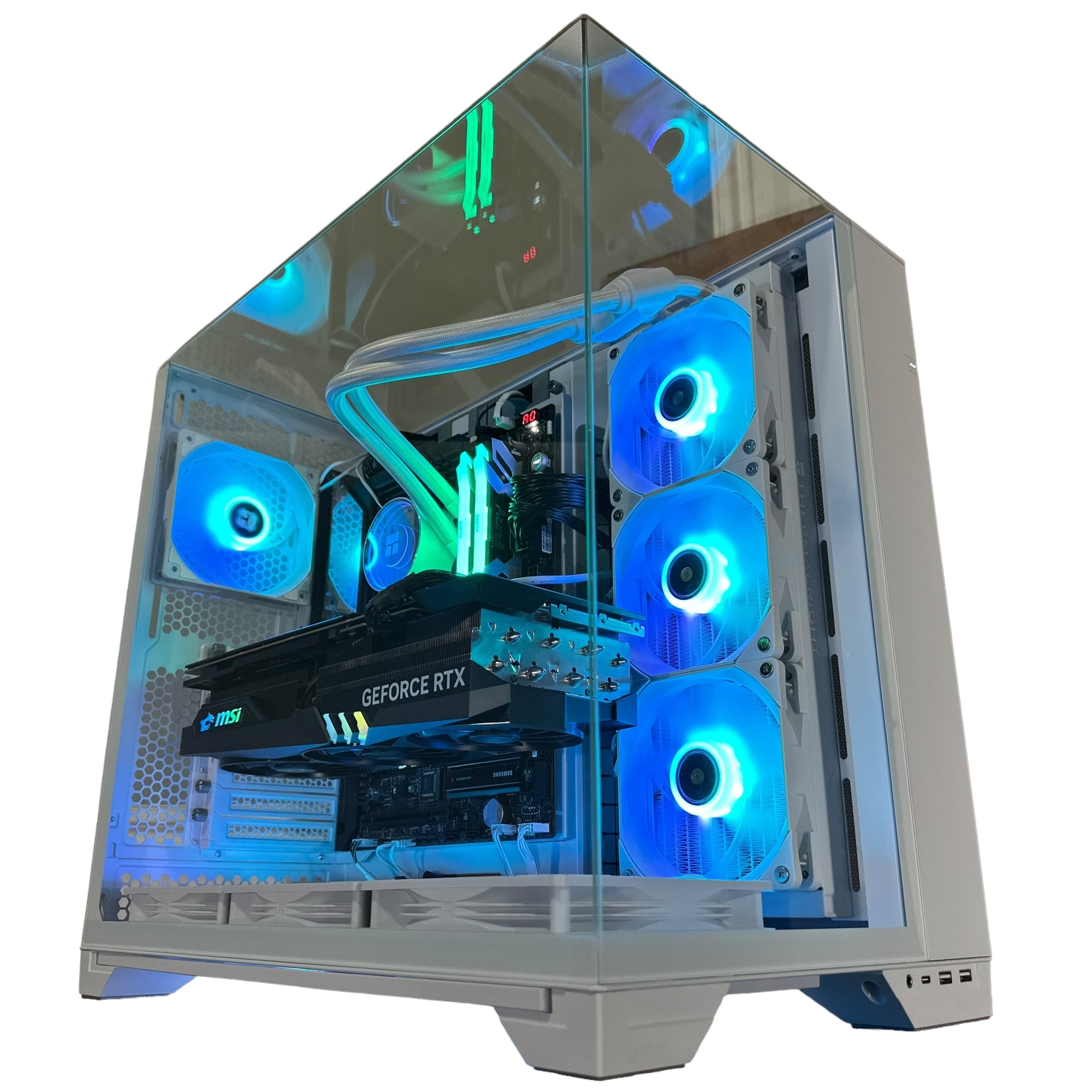 Top Tier Brand New High End 24-Core Gaming PC, ASUS ROG Maximus Hero, i9-14900K, RTX 4090 24GB, 64GB 6000mhz DDR5 RAM, 4TB NVME SSD, 8TB HDD (Options), WIFI + BT