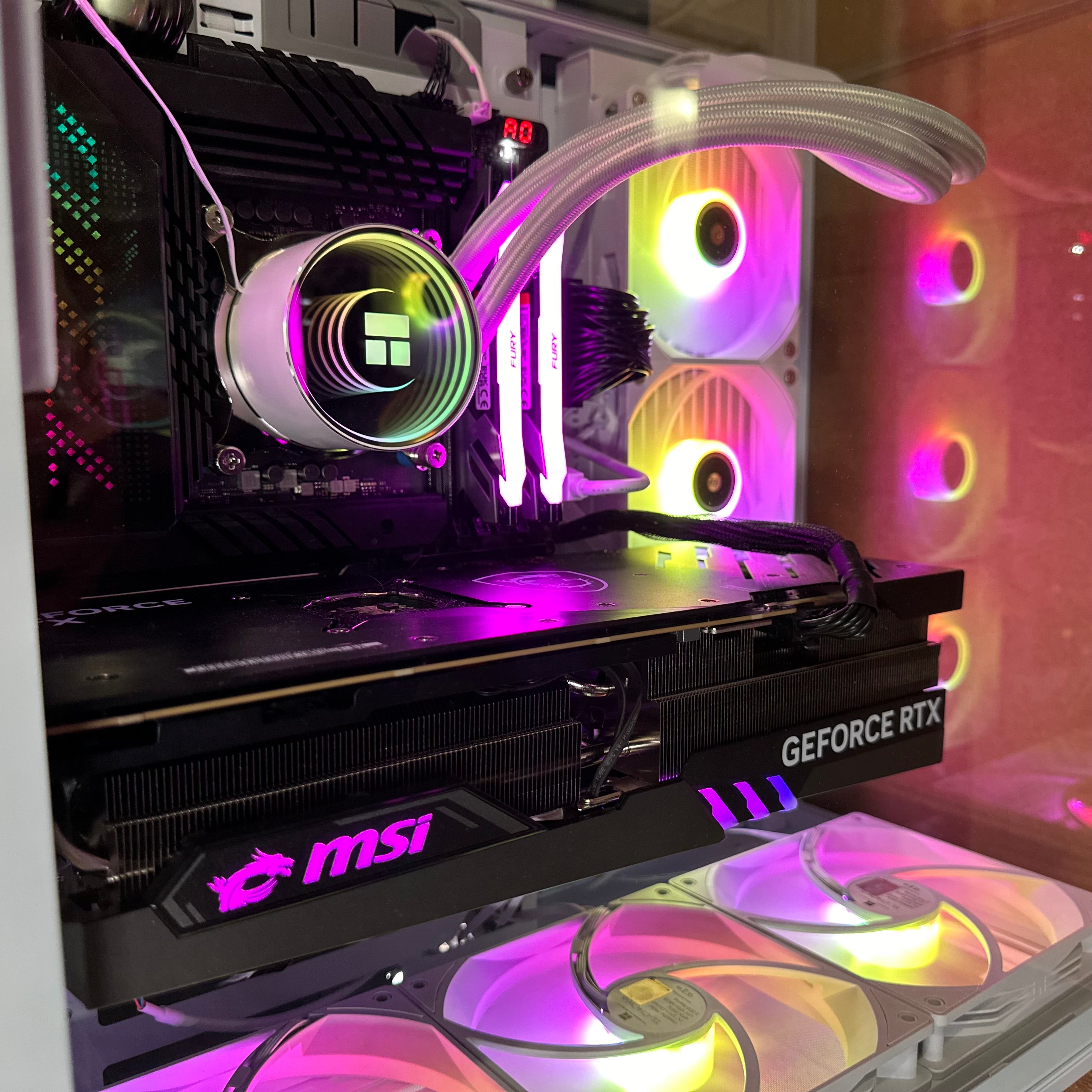Top Tier Brand New High End 24-Core Gaming PC, ASUS ROG Maximus Hero, i9-14900K, RTX 4090 24GB, 64GB 6000mhz DDR5 RAM, 4TB NVME SSD, 8TB HDD (Options), WIFI + BT