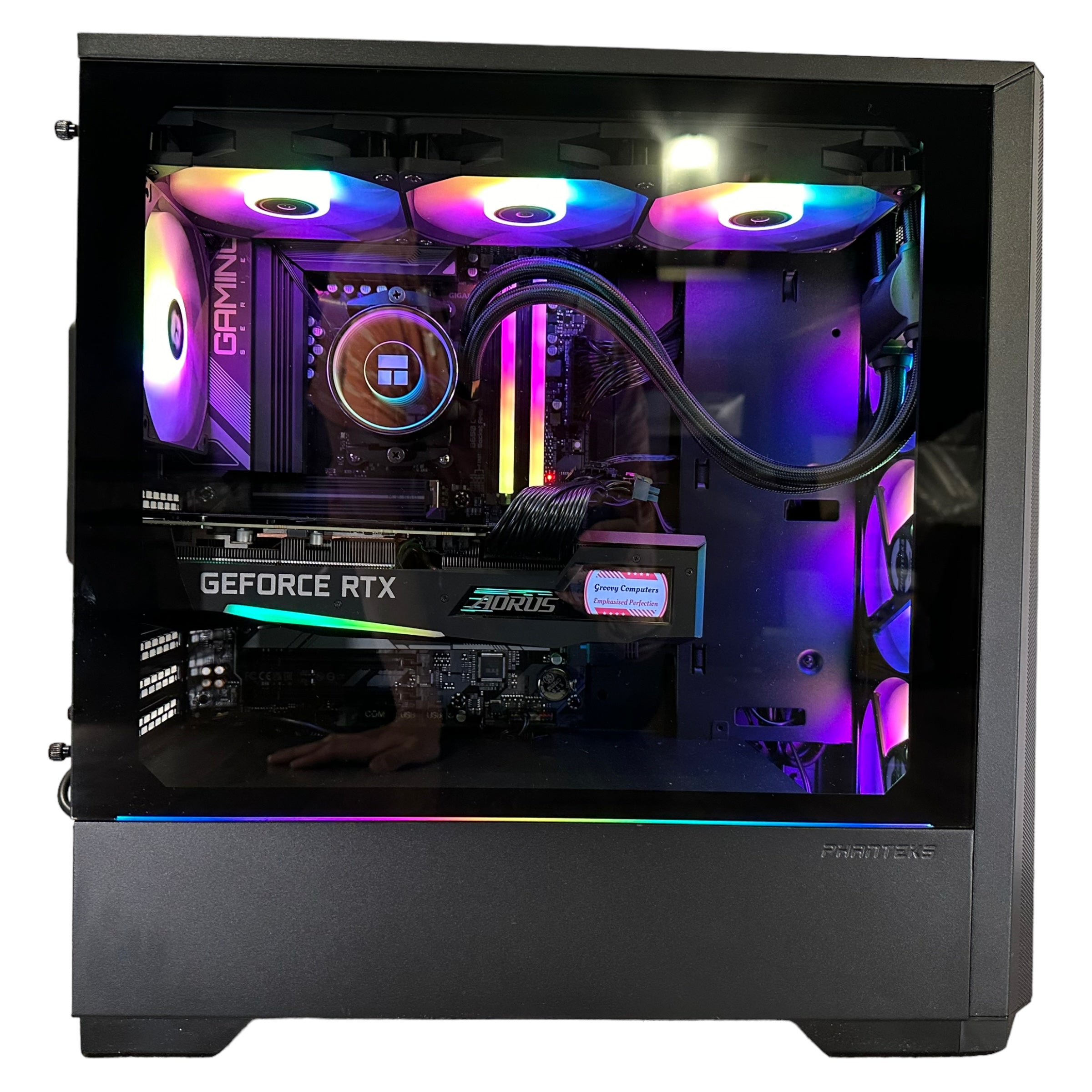 Brand New 12-Core High End Gaming PC, Aorus Ryzen 9 7900x, RTX 4070 / 4090 Options, 32GB 6400mhz DDR5 Ram, 2TB GEN 4 NVME SSD, WIFI + BT