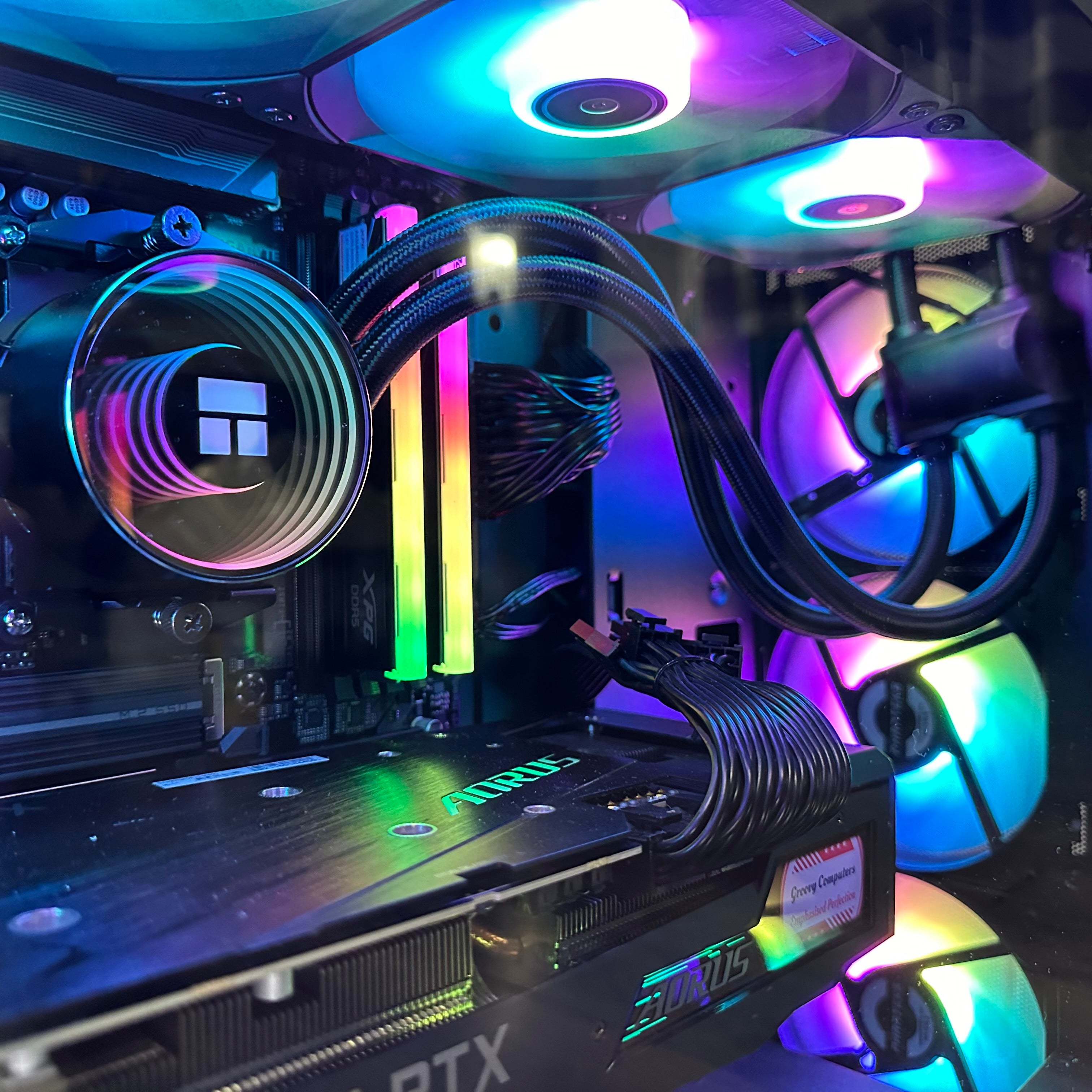 Ryzen 9 7900X Gaming PC | 12-Core | RTX 30/40/50 Series Options | 32GB DDR5 6400MHz | 2TB Gen 4 NVMe SSD | AORUS™ | WIFI + BT | Brand New - Groovy Computers