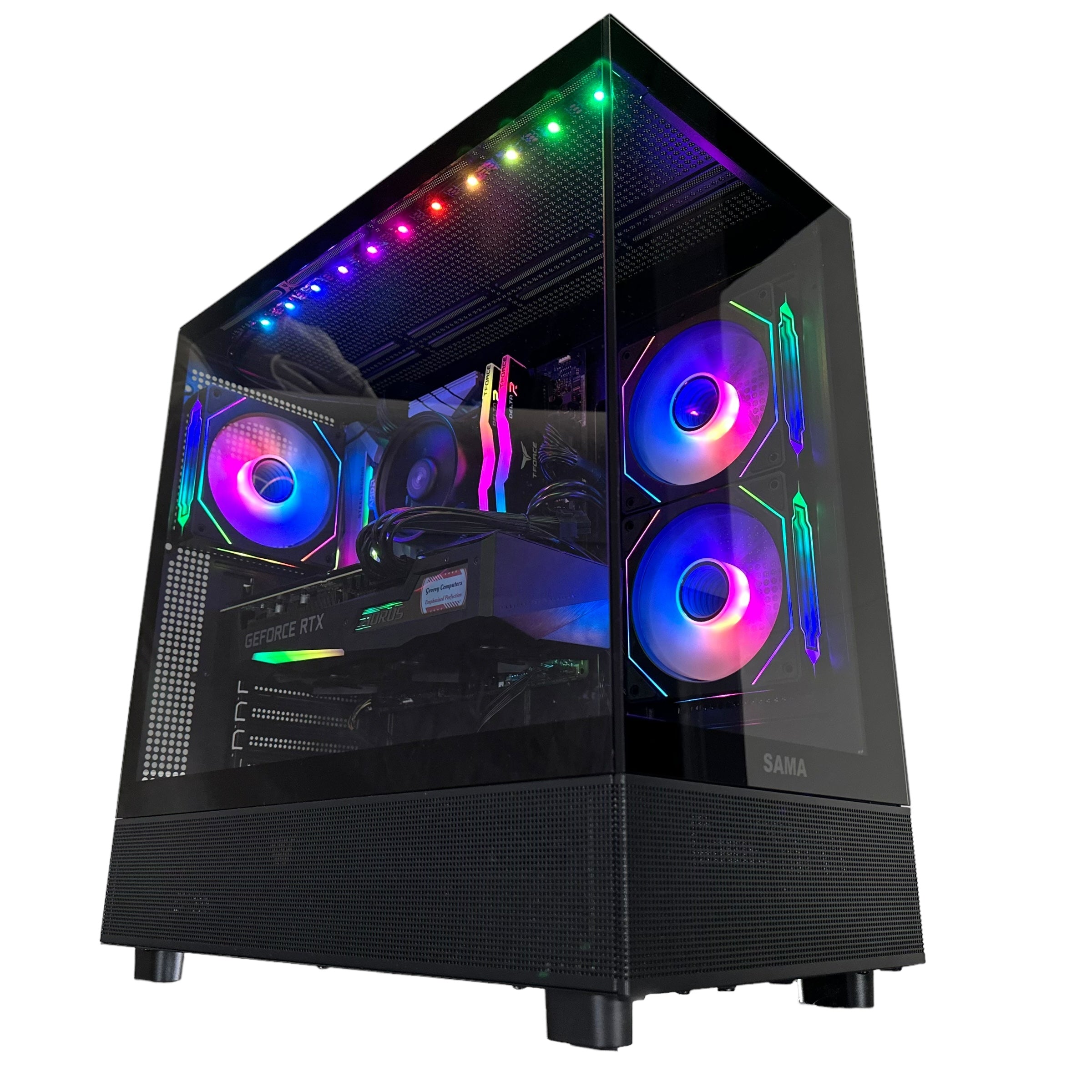 Ryzen 7 2700 Gaming PC | 8-Core | RTX 20/30/40 Series Options | 16GB RAM | 1TB SSD | STEEL LEGEND™ | Brand New - Groovy Computers