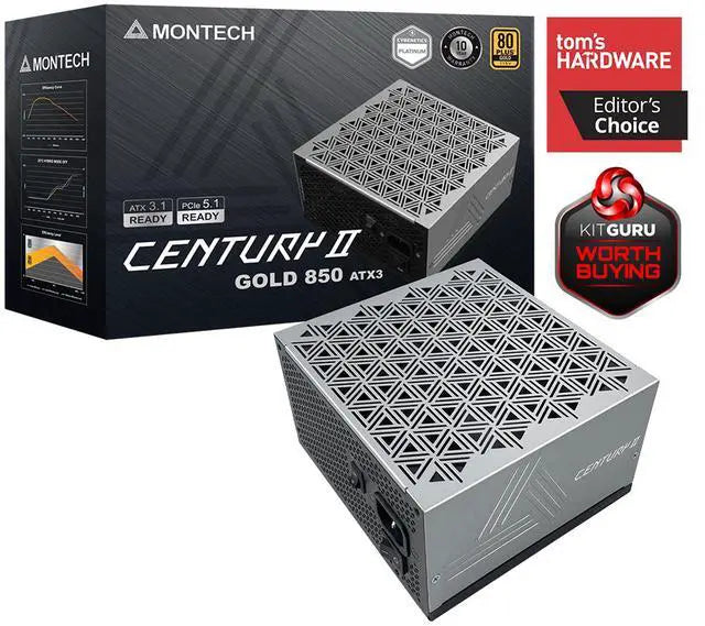 Montech Century II 850W Gold ATX 3.1 Modular Power Supply - Sealed New