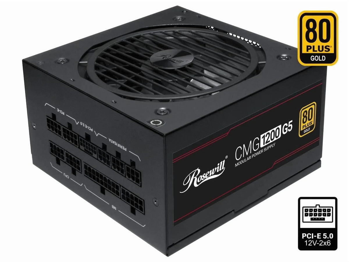 Rosewill CMG1200G5 1200W Gold PCIe 5.0 Modular PSU - Sealed New