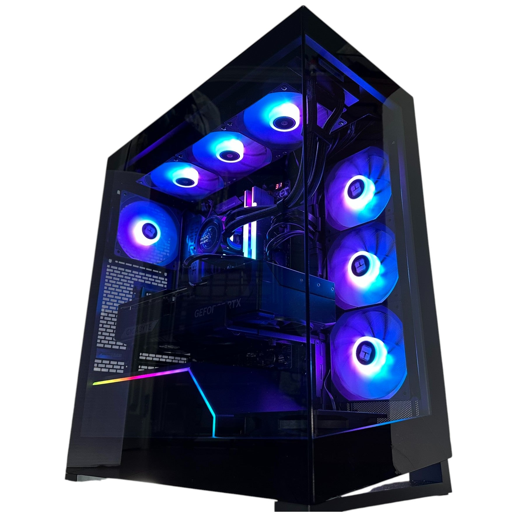 Only 1 Available🔥 Ultimate Ryzen 9 9950X3D 16-Core Workstation Gaming PC – ASUS ROG X870E-E | RTX 5090 32GB | 96GB DDR5 5600mhz RAM | 4TB Gen 4 SSD + 8TB HDD (Options)