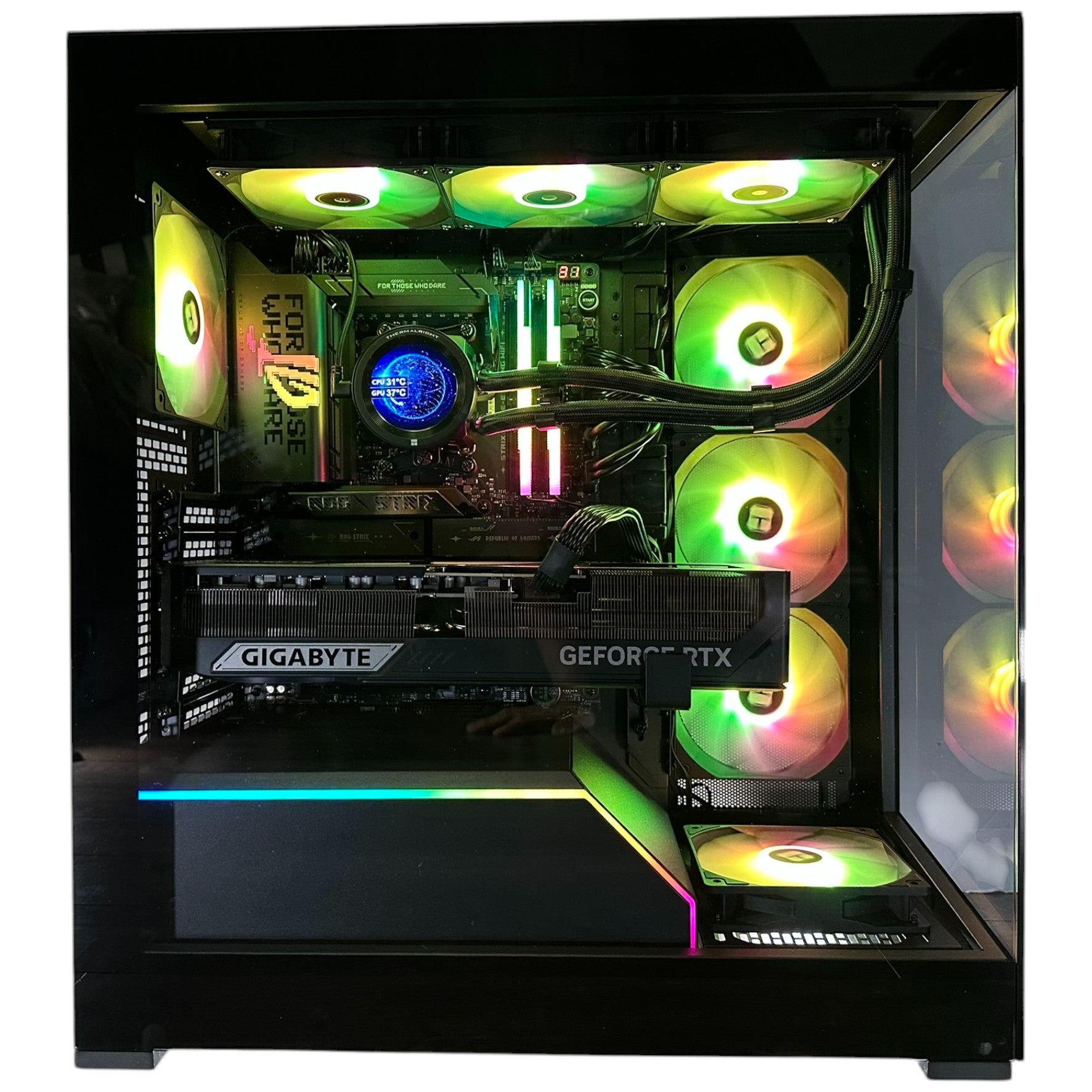 Only 1 Available🔥 Ultimate Ryzen 9 9950X3D 16-Core Workstation Gaming PC – ASUS ROG X870E-E | RTX 5090 32GB | 96GB DDR5 5600mhz RAM | 4TB Gen 4 SSD + 8TB HDD (Options)