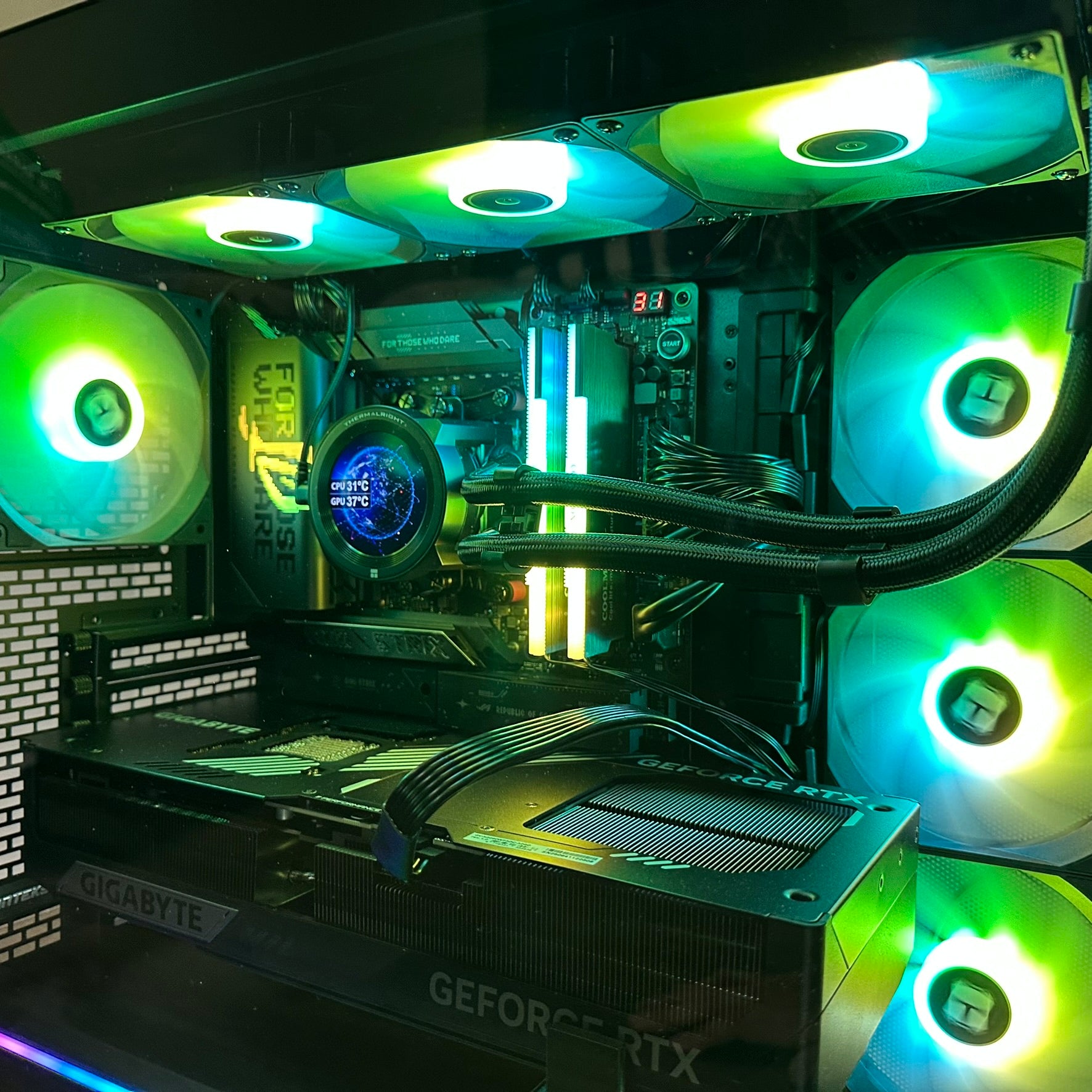 Only 1 Available🔥 Ultimate Ryzen 9 9950X3D 16-Core Workstation Gaming PC – ASUS ROG X870E-E | RTX 5090 32GB | 96GB DDR5 5600mhz RAM | 4TB Gen 4 SSD + 8TB HDD (Options)