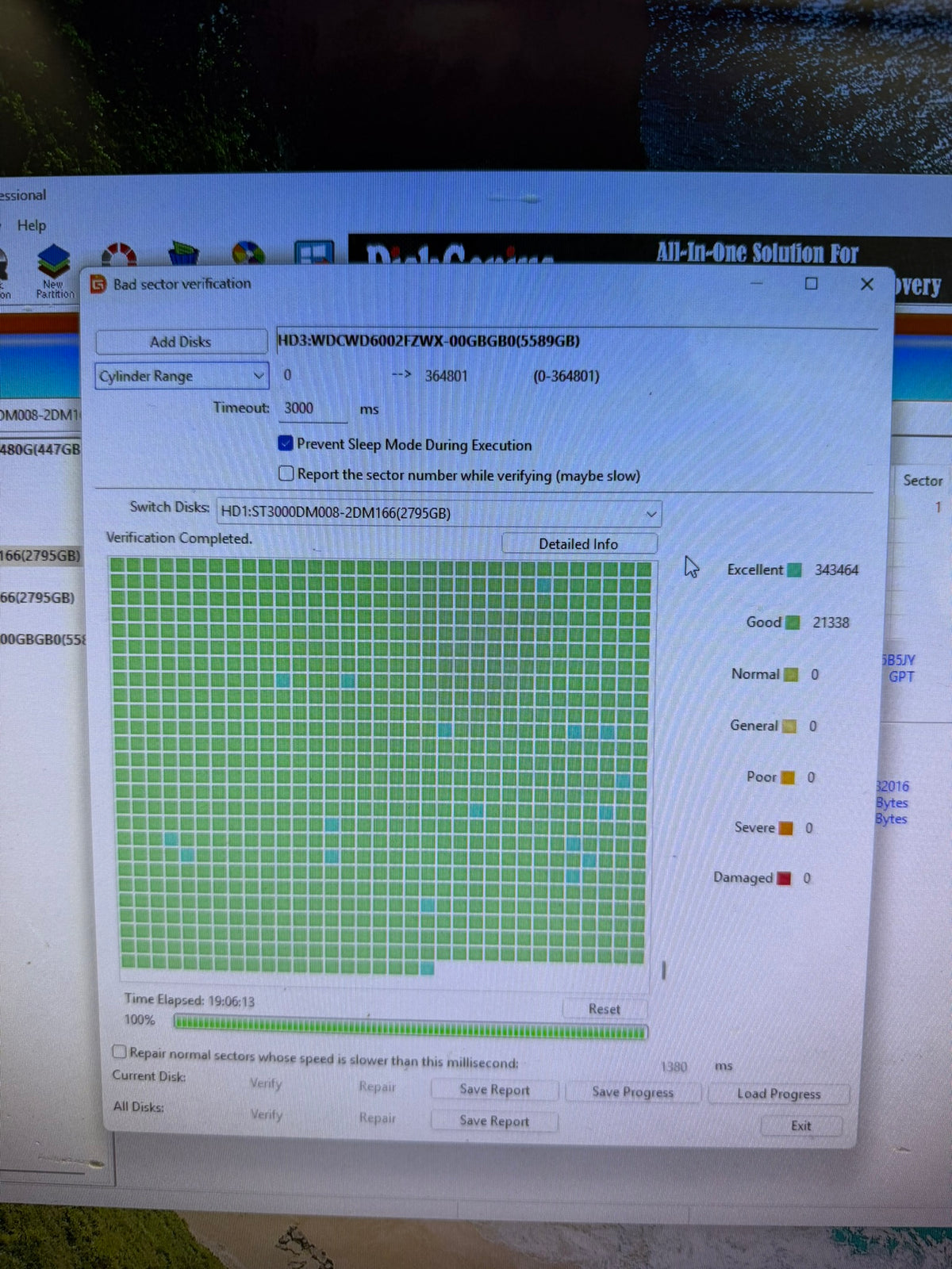 Seagate BarraCuda 3TB ST3000DM008 HDD Tested 100% Health 0 Bad Sectors See Pics