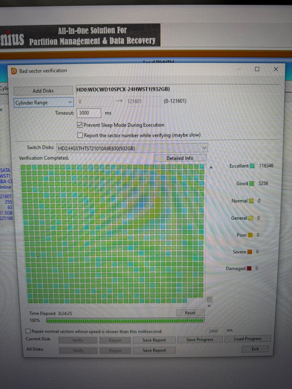 HGST Travelstar 1TB HDD 2.5" | 100% Health 0 Bad Sectors See Pics