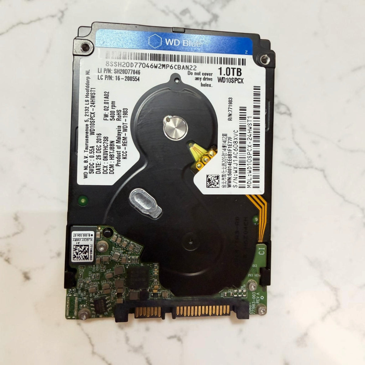 WD Blue Slim 1TB HDD 2.5" | 100% Health 0 Bad Sectors See Pics