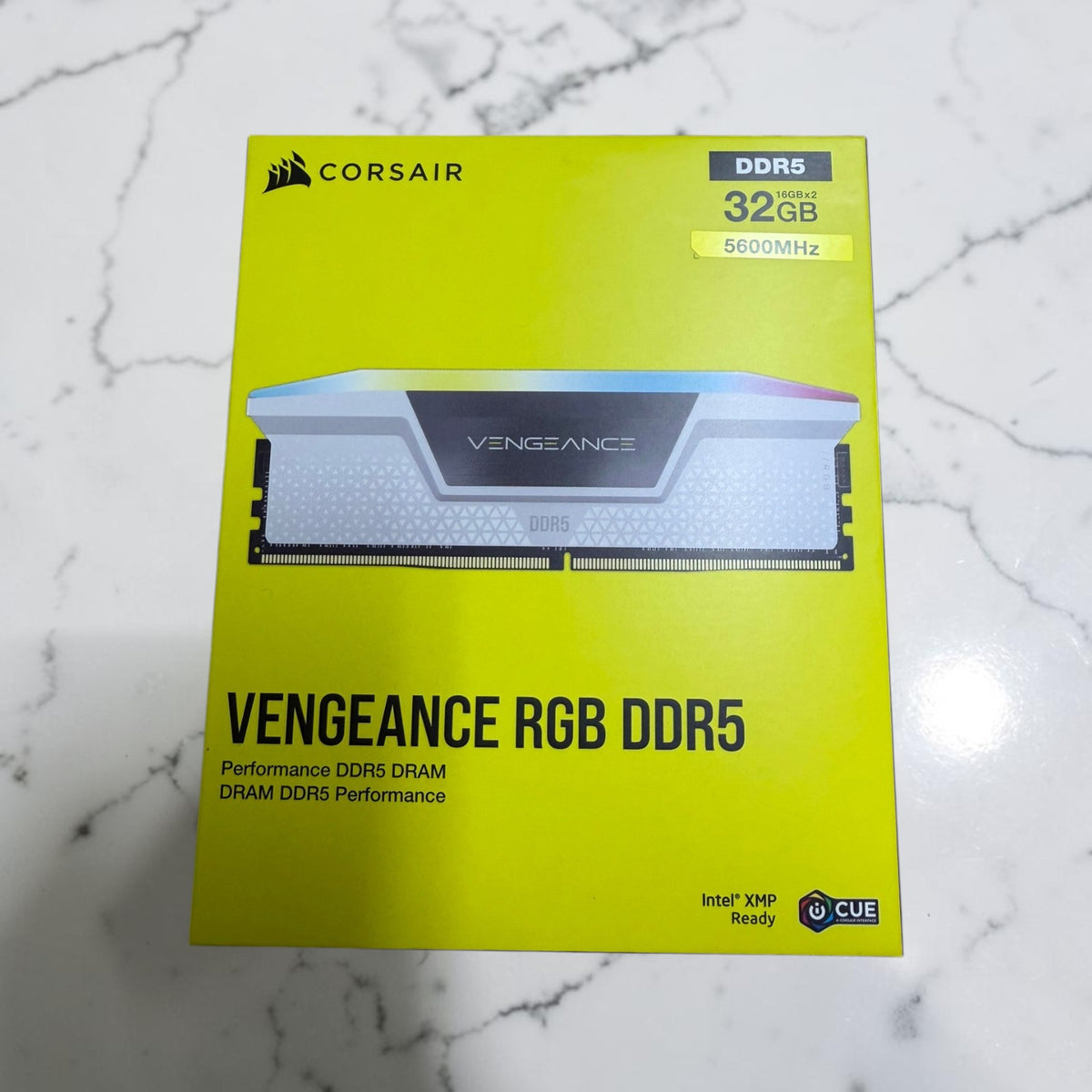 Corsair Vengeance RGB 32GB (2x16GB) DDR5-5600 CL40 White RAM | New Sealed — sealed retail box