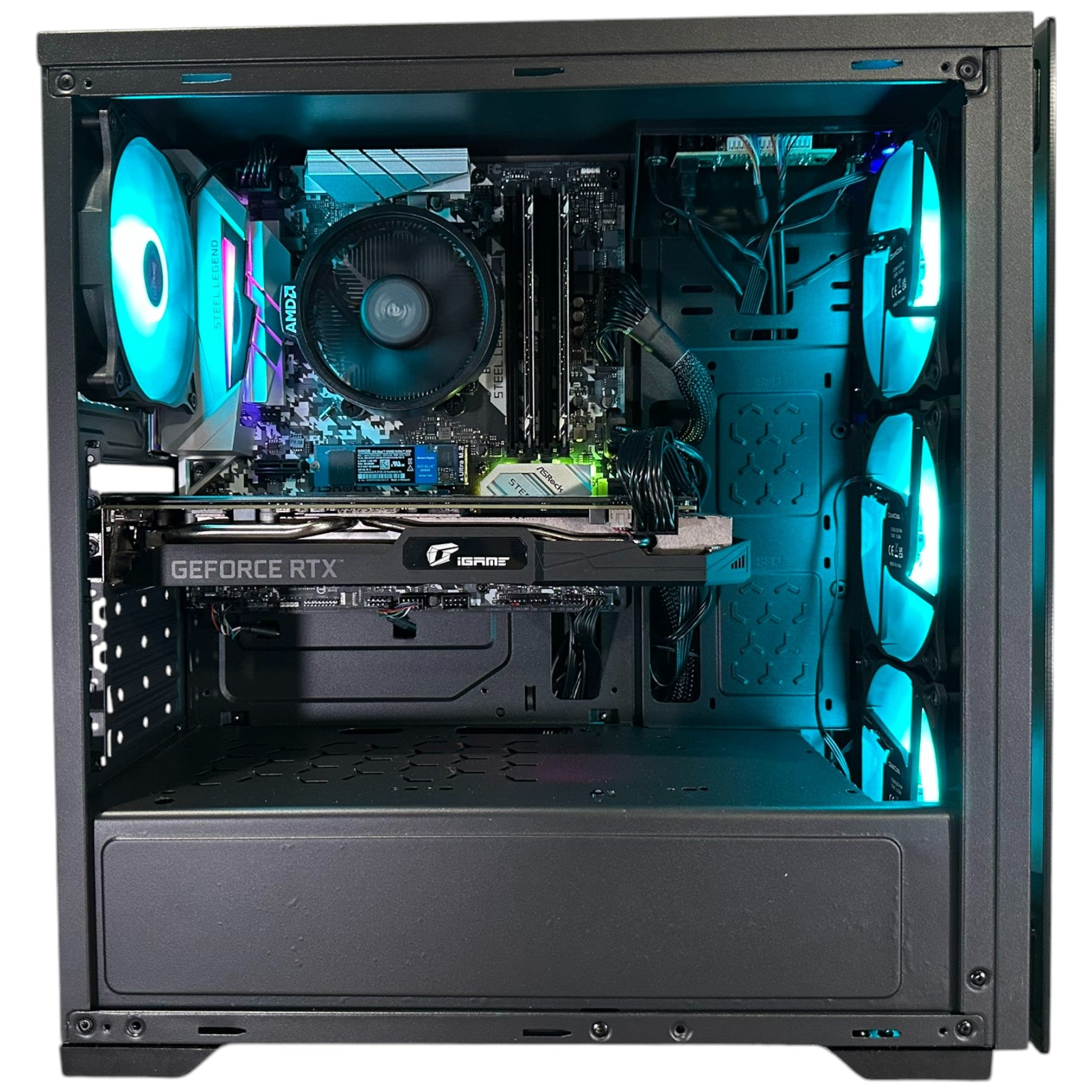 Ryzen 5 2600 Gaming PC | 6-Core | RX 6600 Options | 16GB RAM | 512GB NVMe SSD | STEEL LEGEND™ | Brand New - Groovy Computers