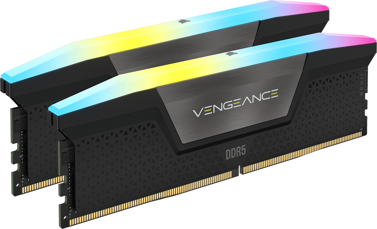 Corsair VENGEANCE RGB 32GB (2x16GB) DDR5-6000 CL40 Black RAM - Sealed New