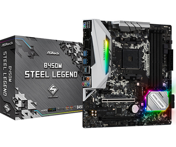 ASRock B450M Steel Legend — manufacturer reference image