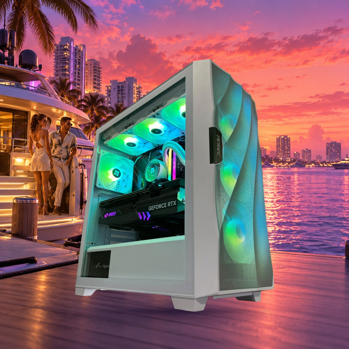 i9-14900KF Gaming PC | 24-Core | RTX 30/40/50 Series Options | 64GB DDR5 6000MHz | 2TB NVMe SSD | ASUS™ ROG | WIFI + BT | Brand New — Groovy Computers product artwork