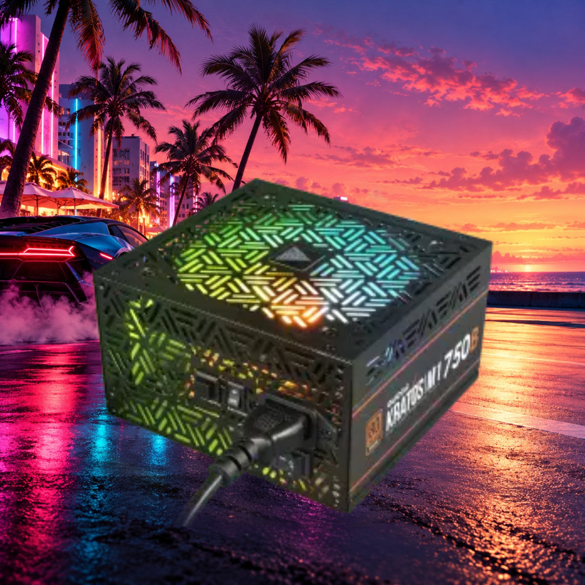 Gamdias KRATOS M1 750W RGB Bronze ATX Power Supply - Sealed New — Groovy Computers product artwork