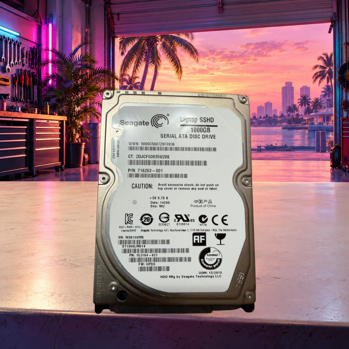 Seagate 1TB SSHD 2.5" Hybrid | 100% Health 0 Bad Sectors See Pics — Groovy Computers product artwork