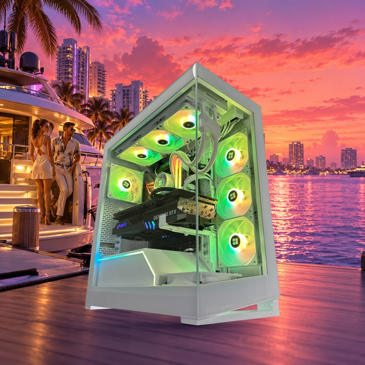 i9-14900KF Gaming PC | RTX 5090 32GB | 64GB DDR5 6000MHz | 2TB NVMe SSD | ASUS ROG | WiFi + Bluetooth | Brand New — Groovy Computers product artwork