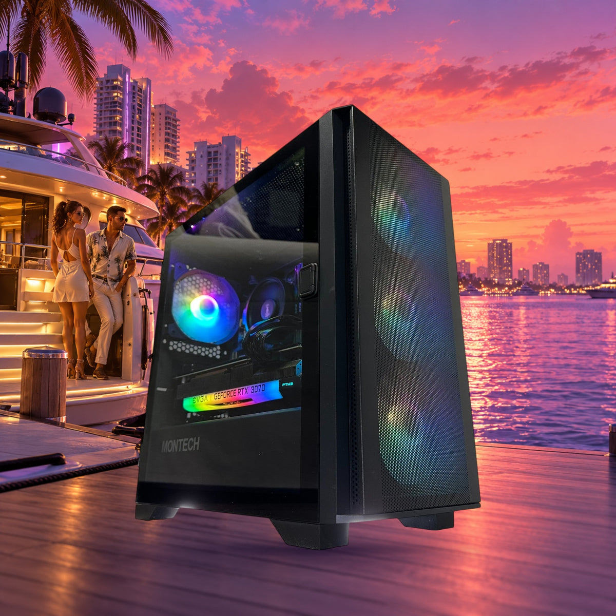 1440p/1080p Value Ryzen 5 8400F Gaming PC | RTX 3070 8GB | 16GB DDR5 5200MHz | 1TB NVMe SSD | MSI™ PRO | Brand New — Groovy Computers product artwork