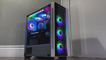 Load and play video in Gallery viewer, Brand New 8-Core High-End Gaming PC, Ryzen 7 5700x (Similar to i9-11900K), RTX 4070 Ti Options, 32GB 3200mhz DDR4 Ram, 1TB NVME SSD, 3TB HDD

