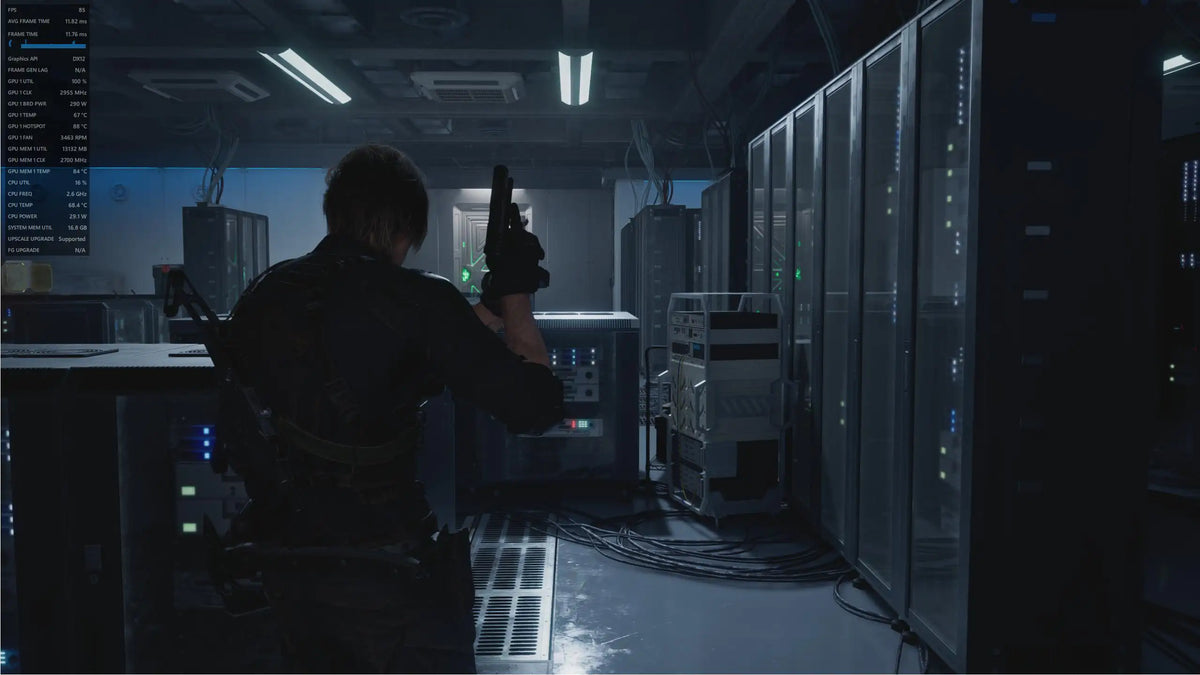 Impact of reducing the power limit on operation Radeon RX 9070 XT in Resident Evil Requiem