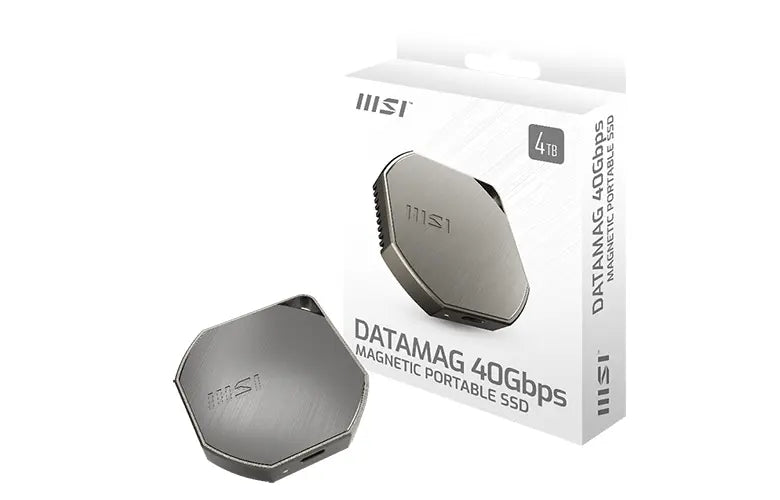MSI Launches DATAMAG Magnetic Portable SSD: Up to 4000 MB/s Speeds