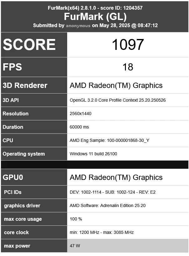 AMD Ryzen 9000G APU Benchmark Reveals Early Benchmark Result