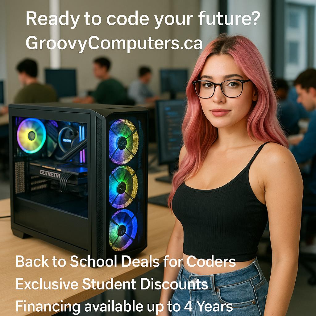 Build Your Epic Fall PC! 🚀 Power through projects with a custom Groovy Computer. Save big with exclusive student discounts. Ready to code your future? #CodeYourFuture #BackToSchool #StudentLife